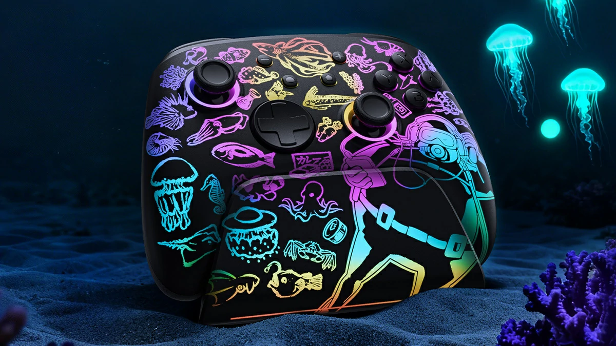 Dave controller with lighting on