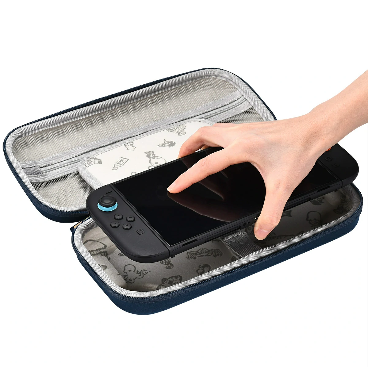 FUNLAB FunCase Mix Switch 2 Carrying Case -Dark blue-DAVE THE DIVER