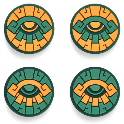 FUNLAB Switch Thumb Grips - Green & Yellow Eyes