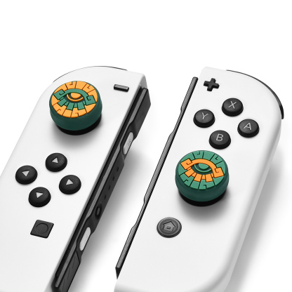 FUNLAB Switch Thumb Grips - Green & Yellow Eyes
