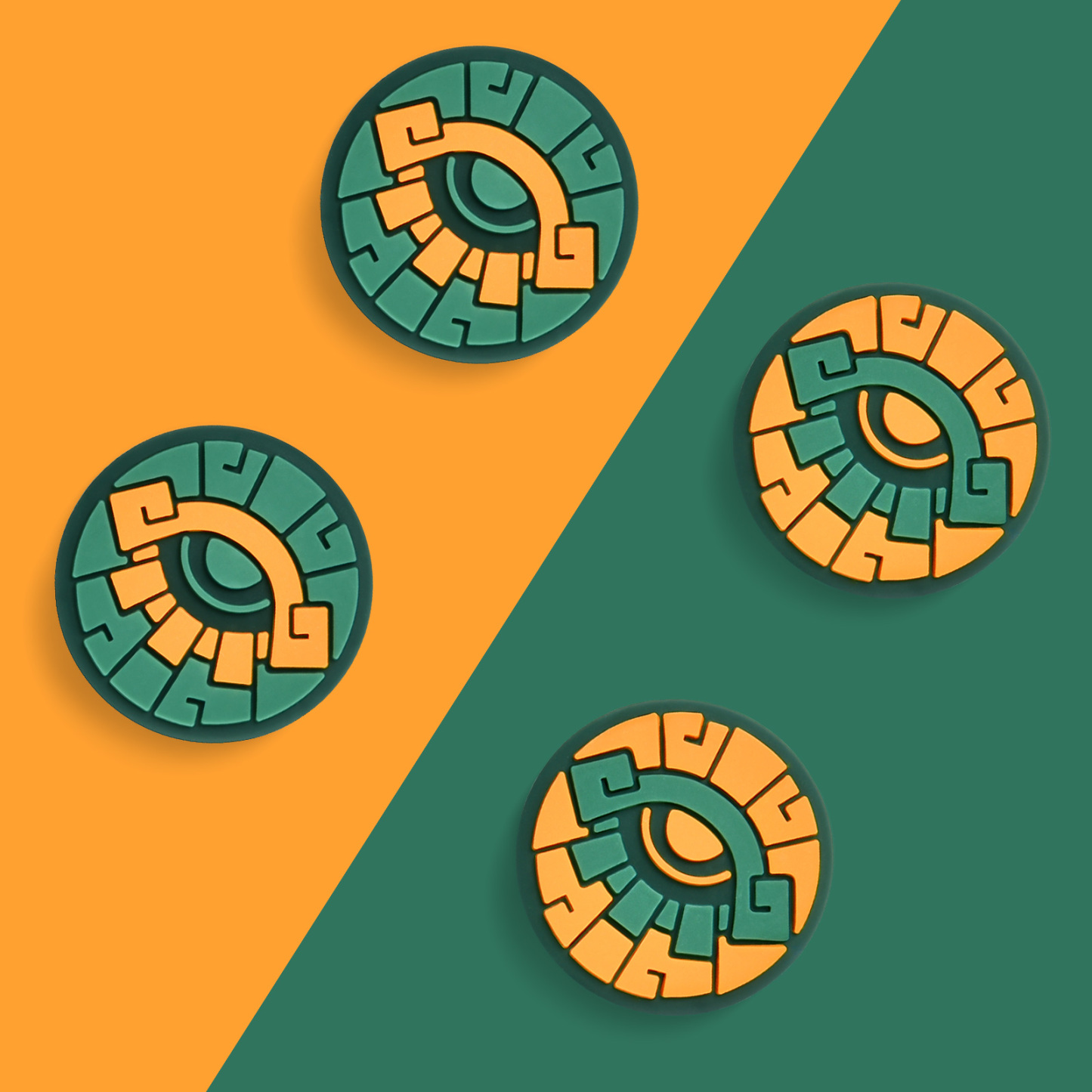 FUNLAB Switch Thumb Grips - Green & Yellow Eyes