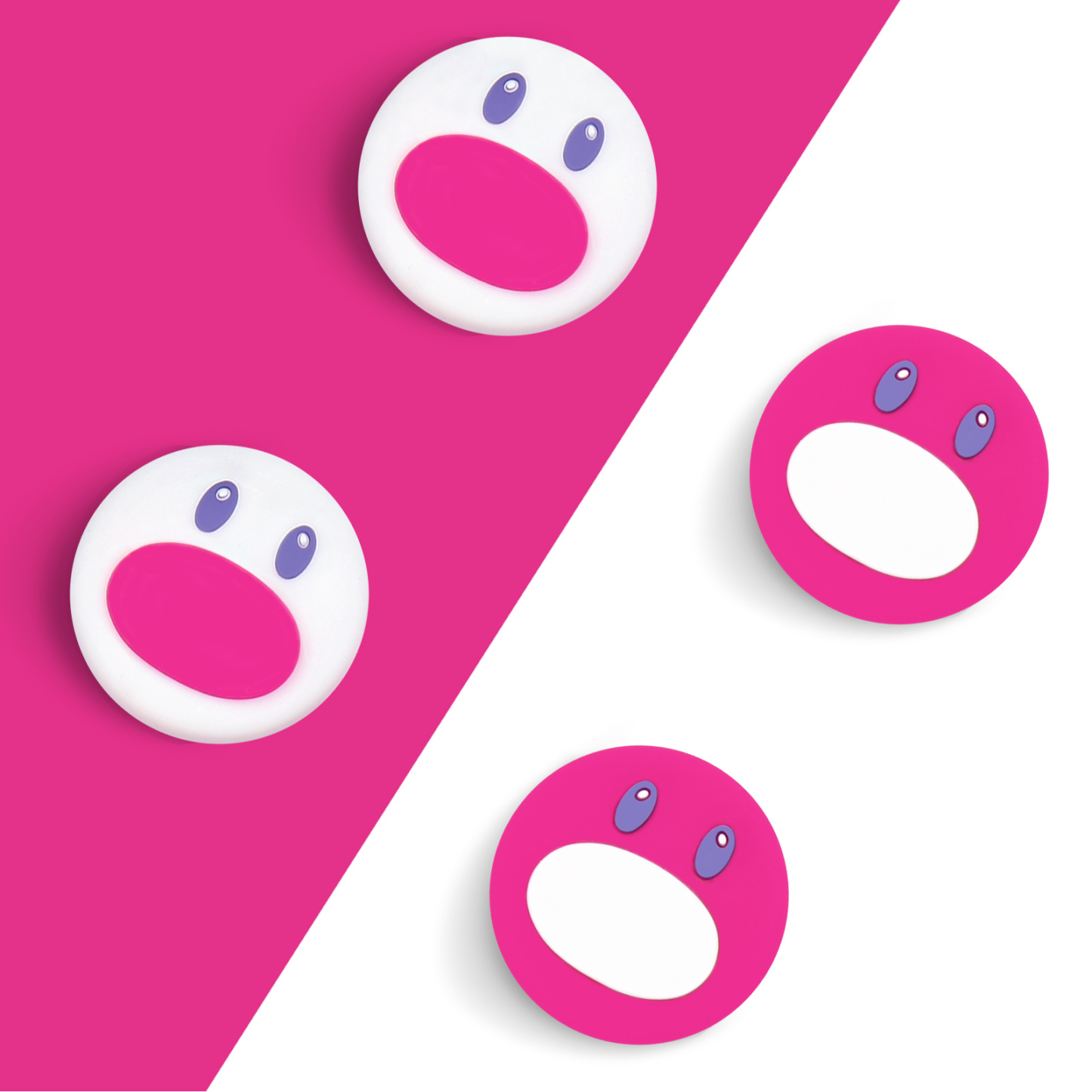FUNLAB Switch Thumb Grips - Pink & White