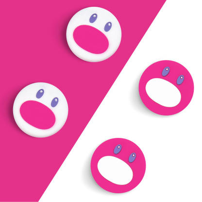 FUNLAB Switch Thumb Grips - Pink & White