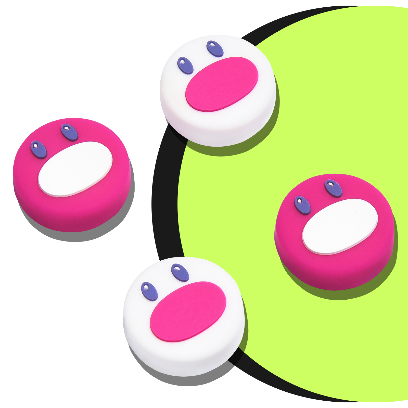 FUNLAB Switch Thumb Grips - Pink & White