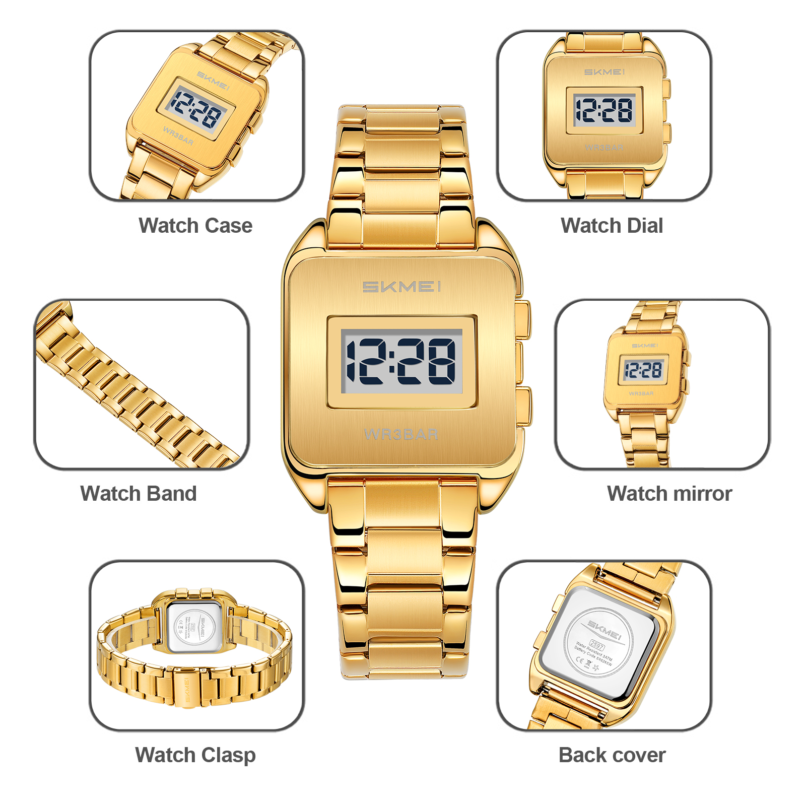 SKMEI 2597 METAL Electronic watch wholesale