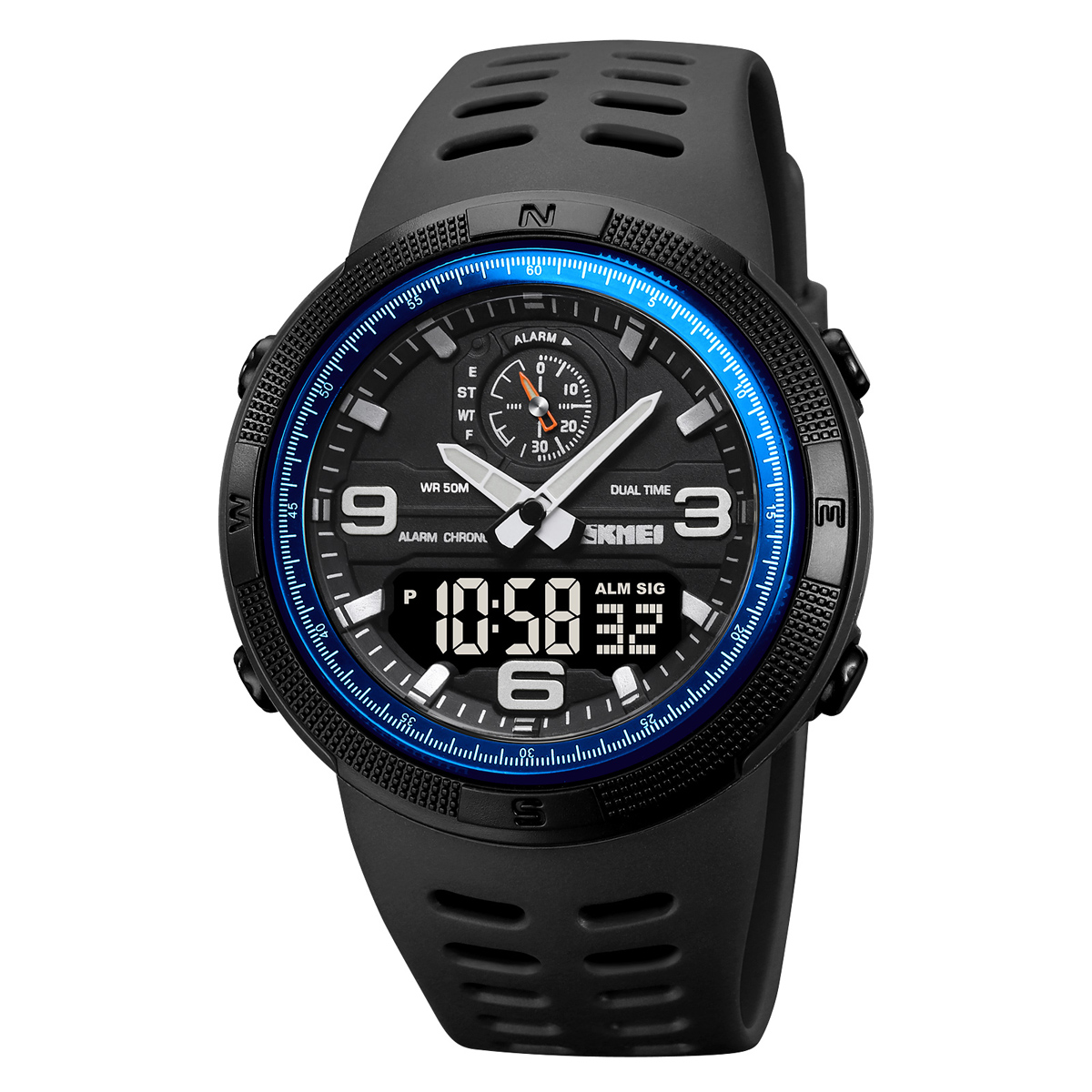 SKMEI 1655 Popular Dual Time Digital Watch