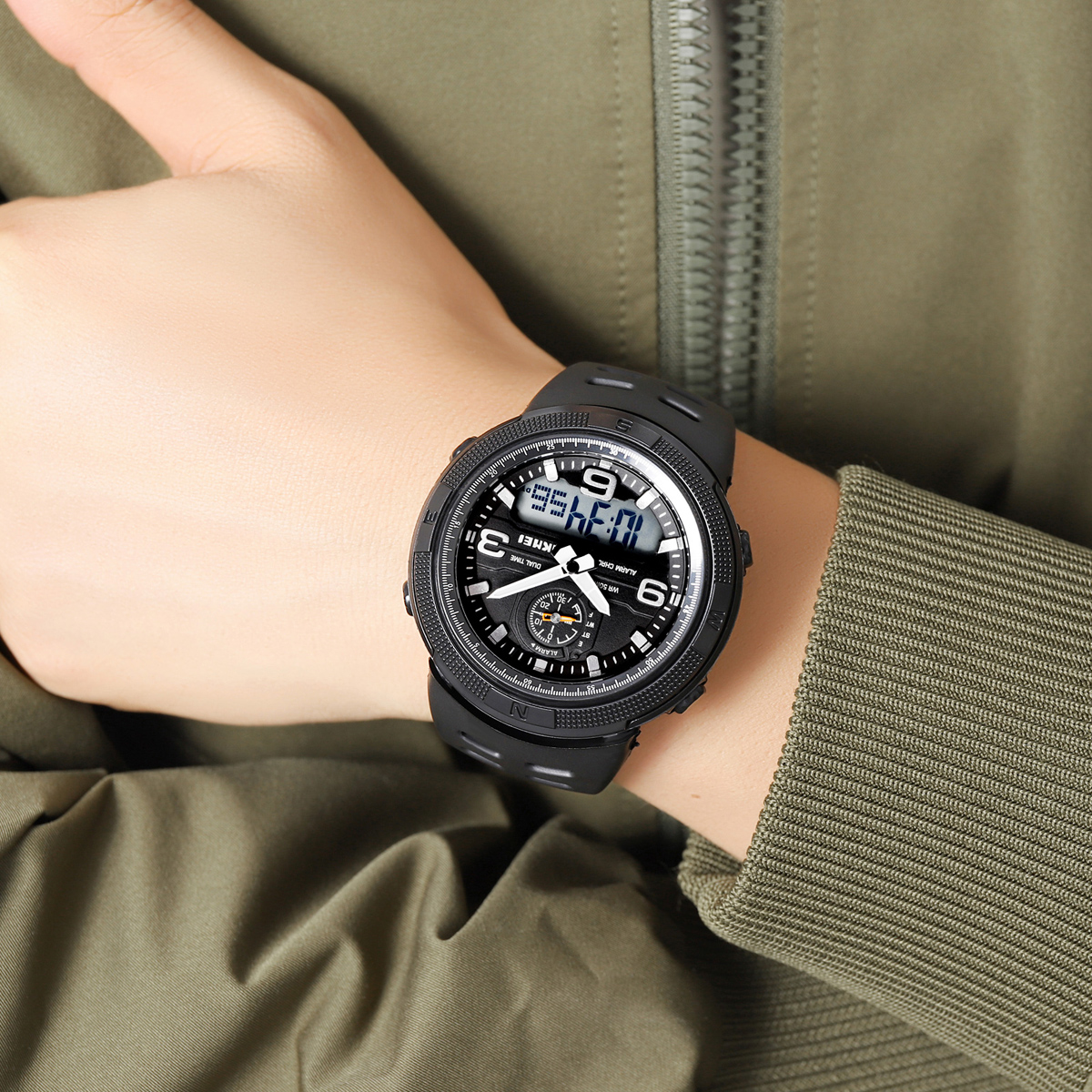 SKMEI 1655 Popular Dual Time Digital Watch