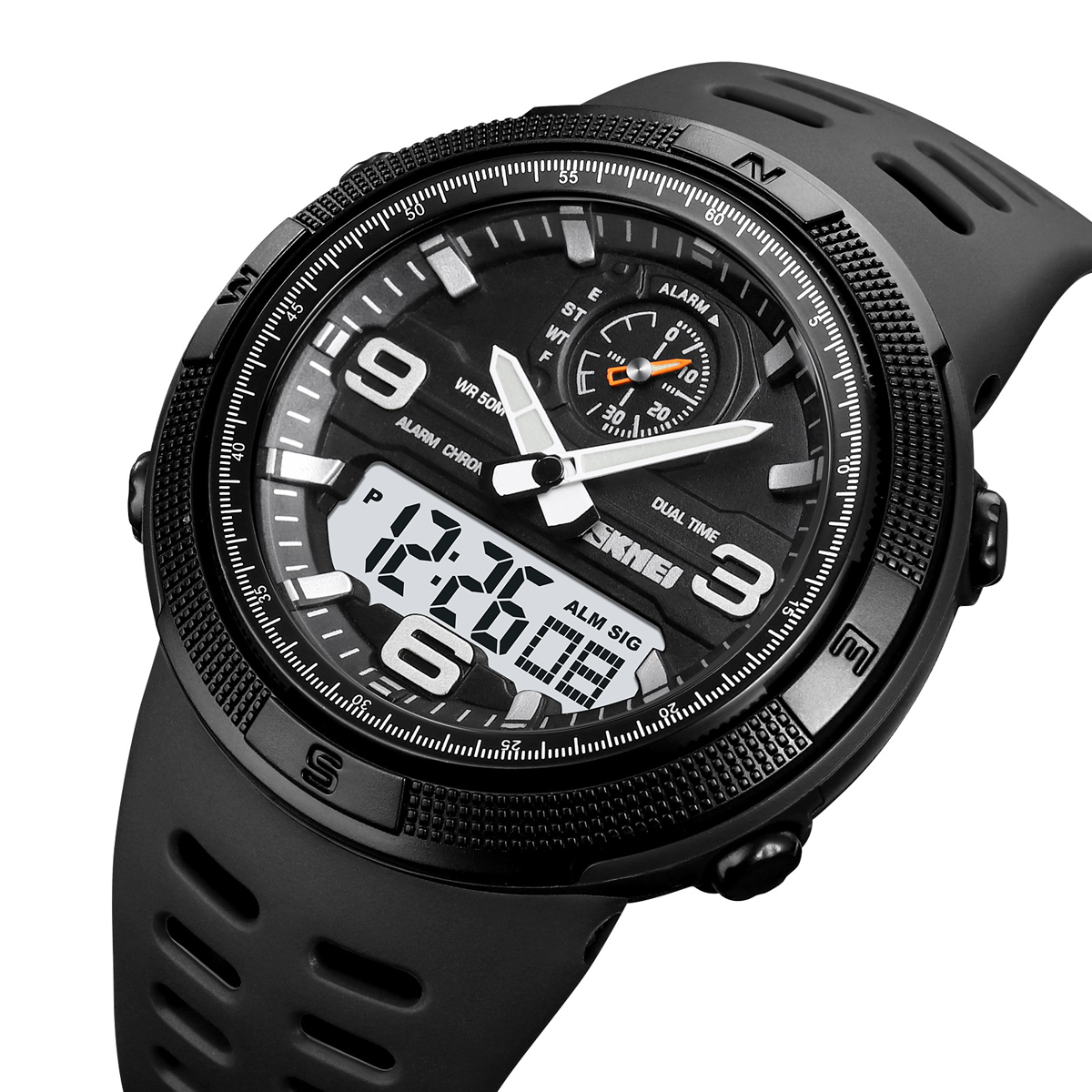 SKMEI 1655 Popular Dual Time Digital Watch
