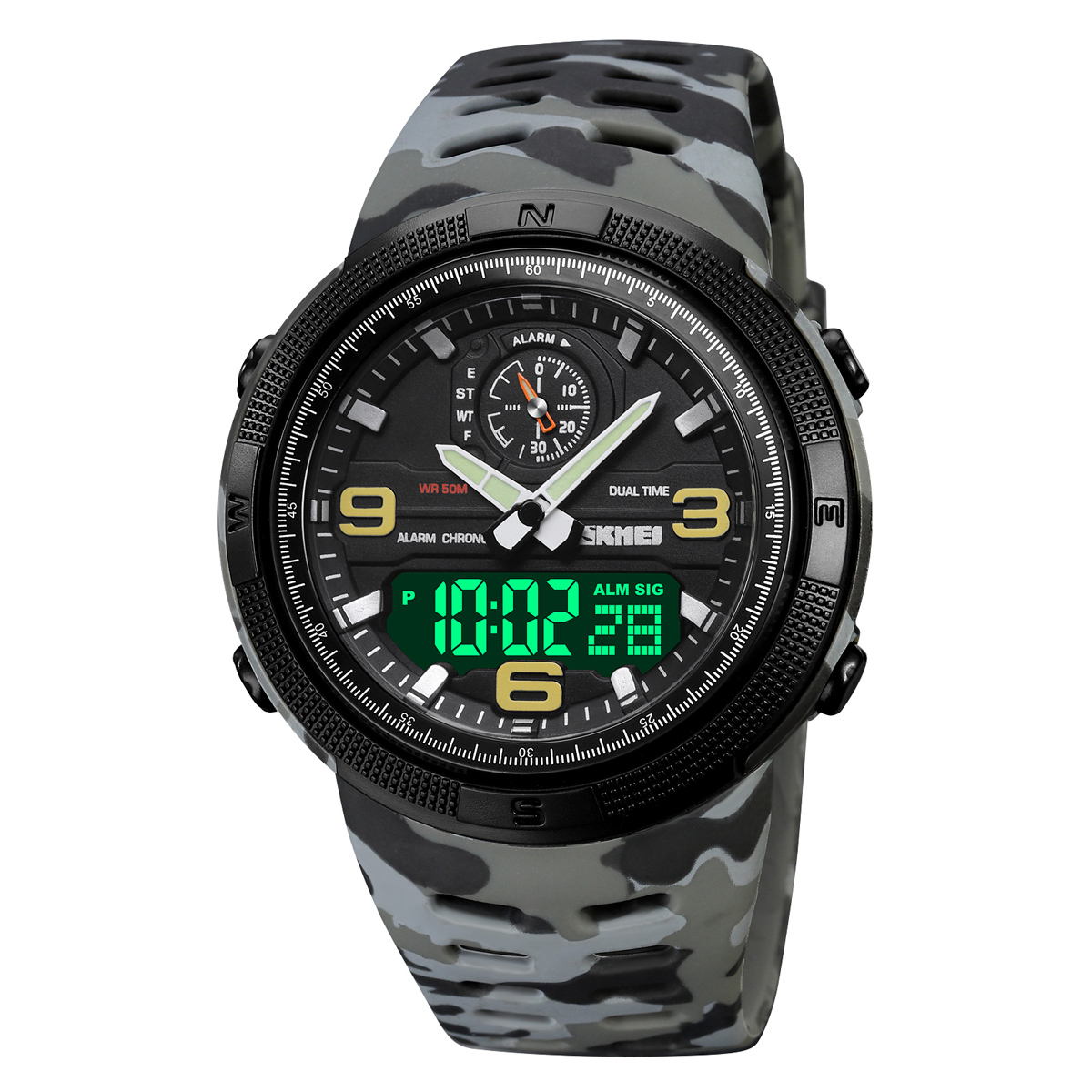 SKMEI 1655 Popular Dual Time Digital Watch
