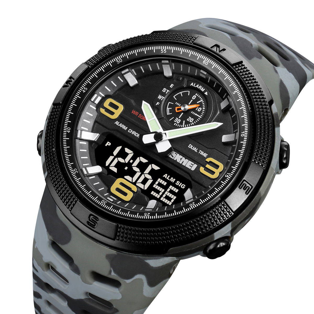 SKMEI 1655 Popular Dual Time Digital Watch