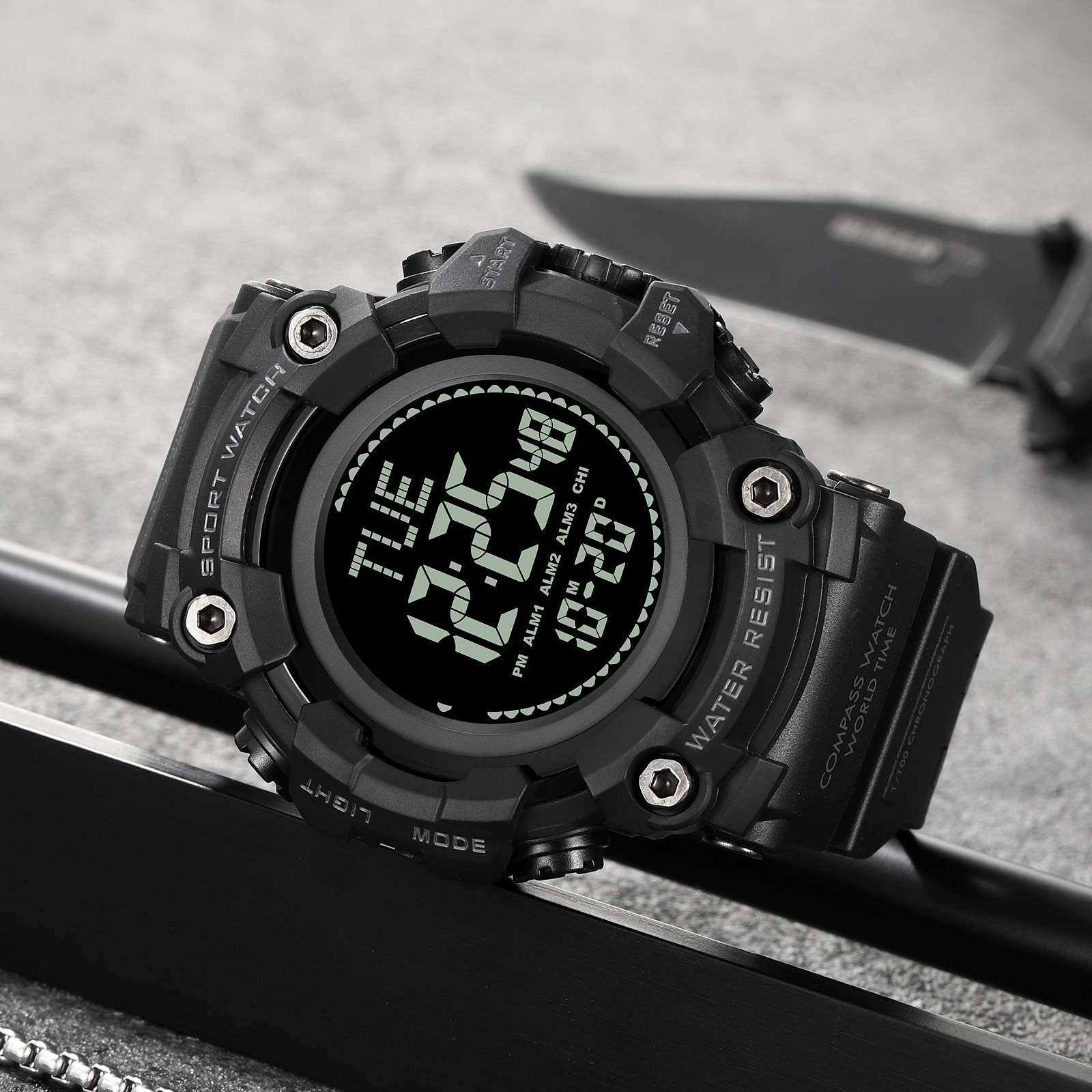 SKMEI 2037 DIGITAL COMPASS WATCH