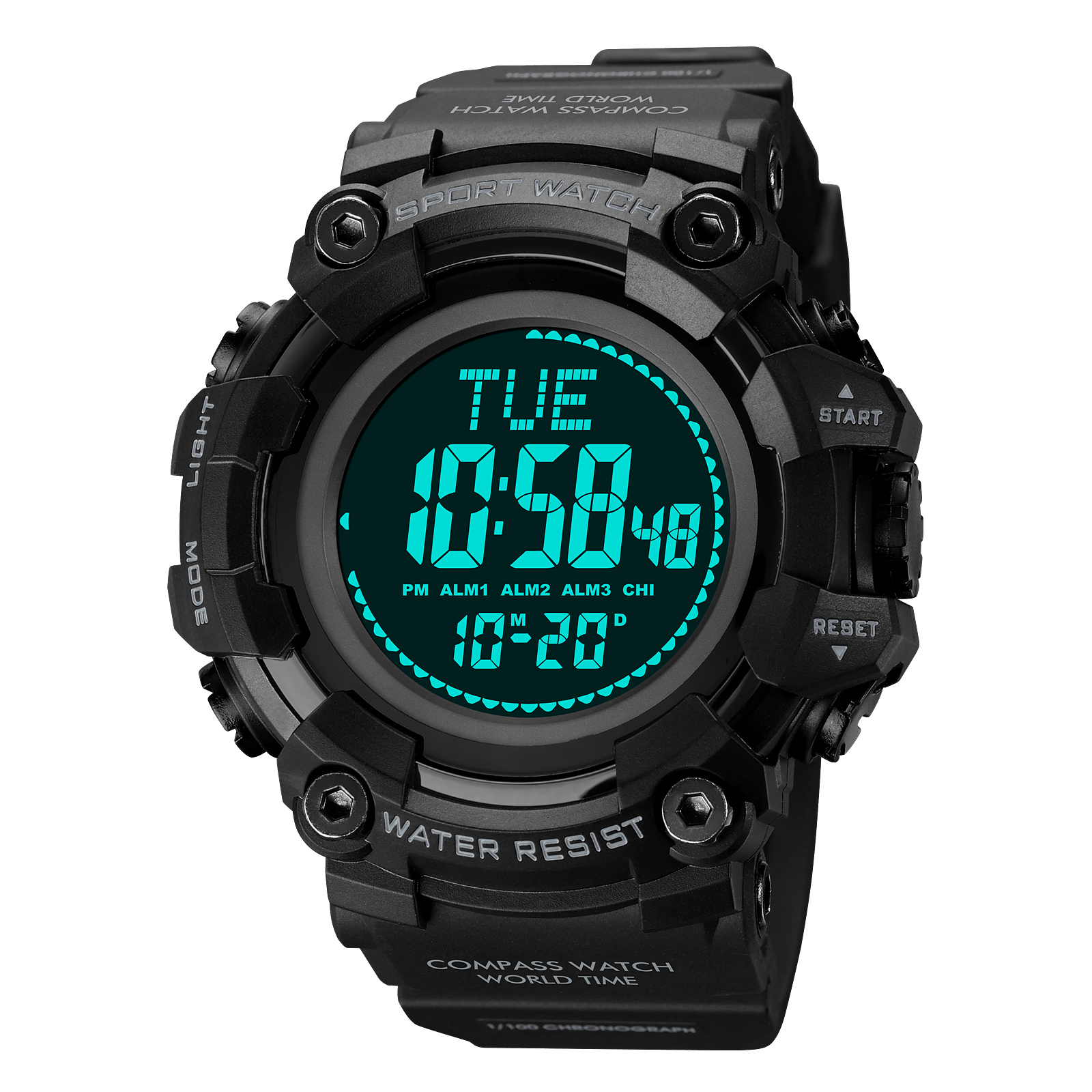 SKMEI 2037 DIGITAL COMPASS WATCH