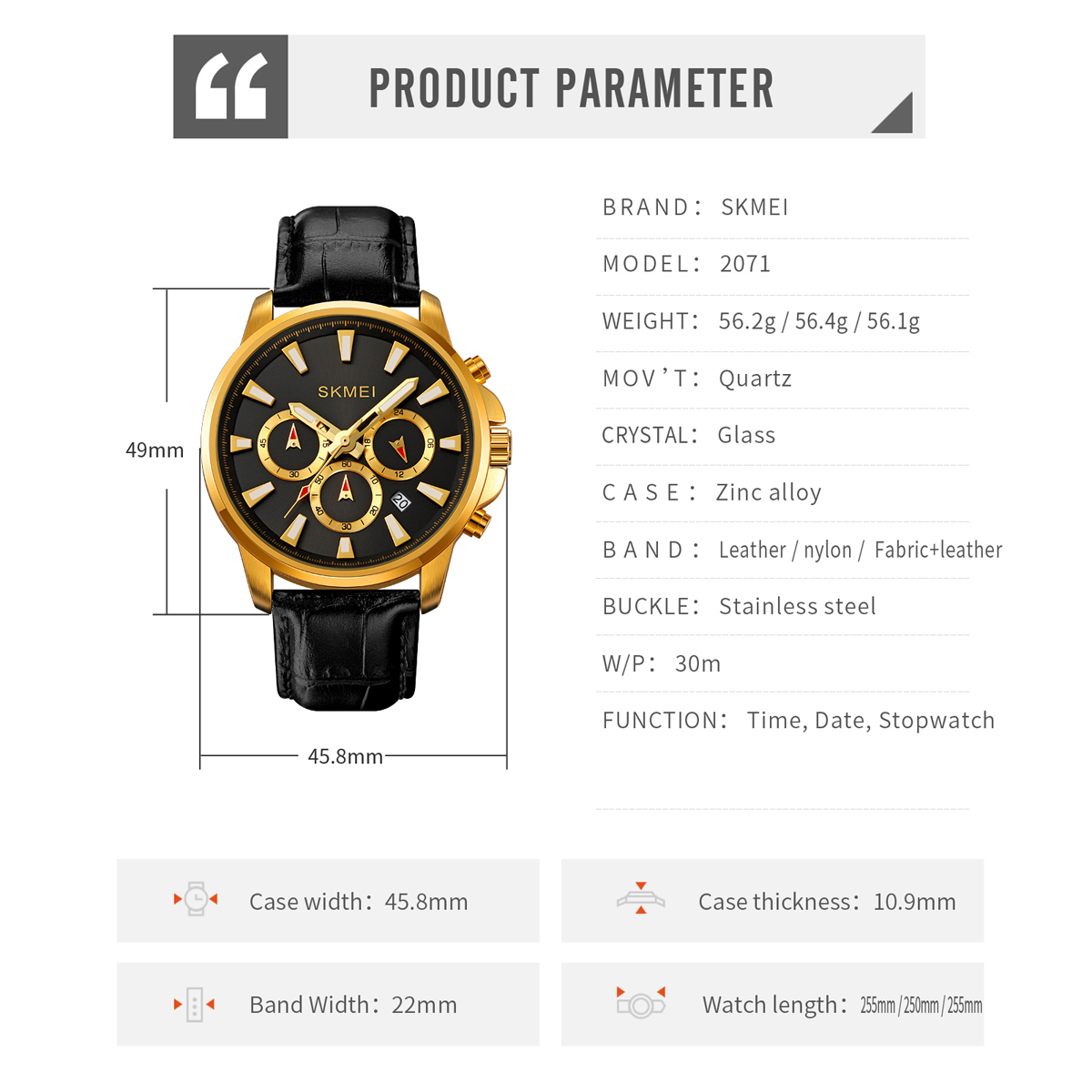 skmei 2071 new man watch