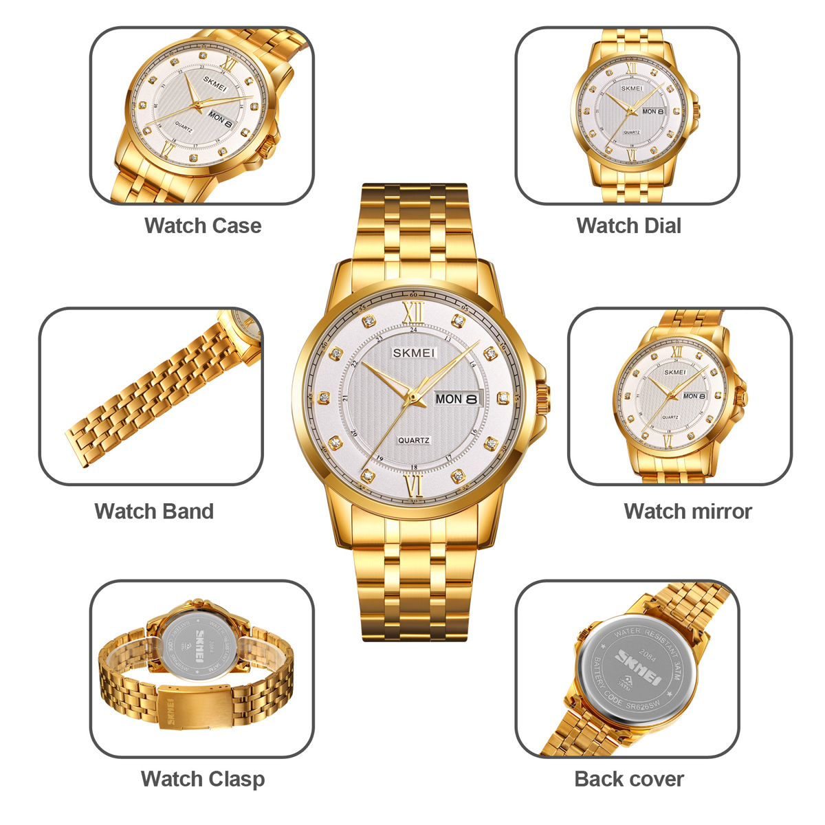 SKMEI 2085-2084 man woman watch