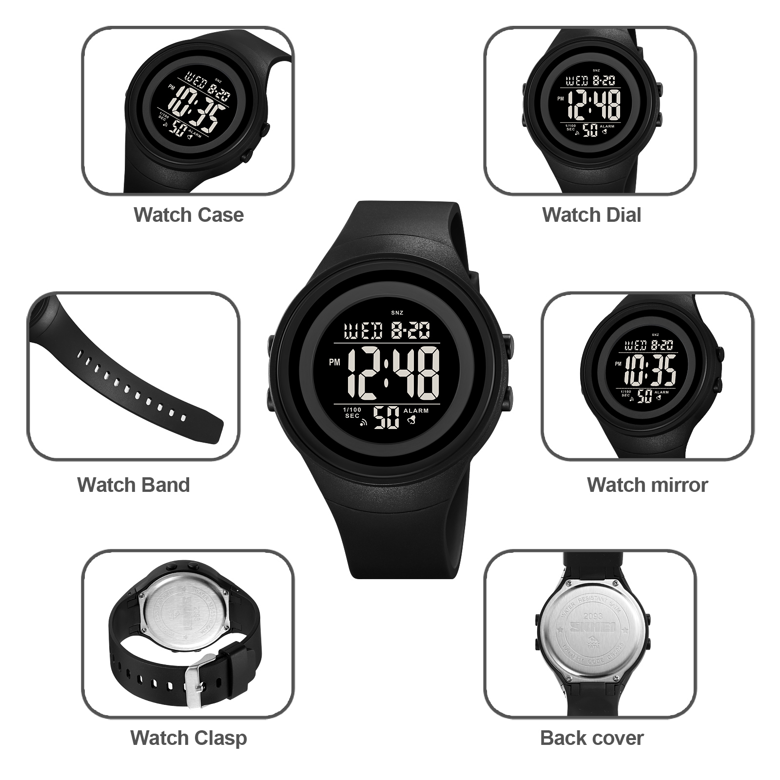 SKMEI 2093 DIGITAL SPORT WATCH