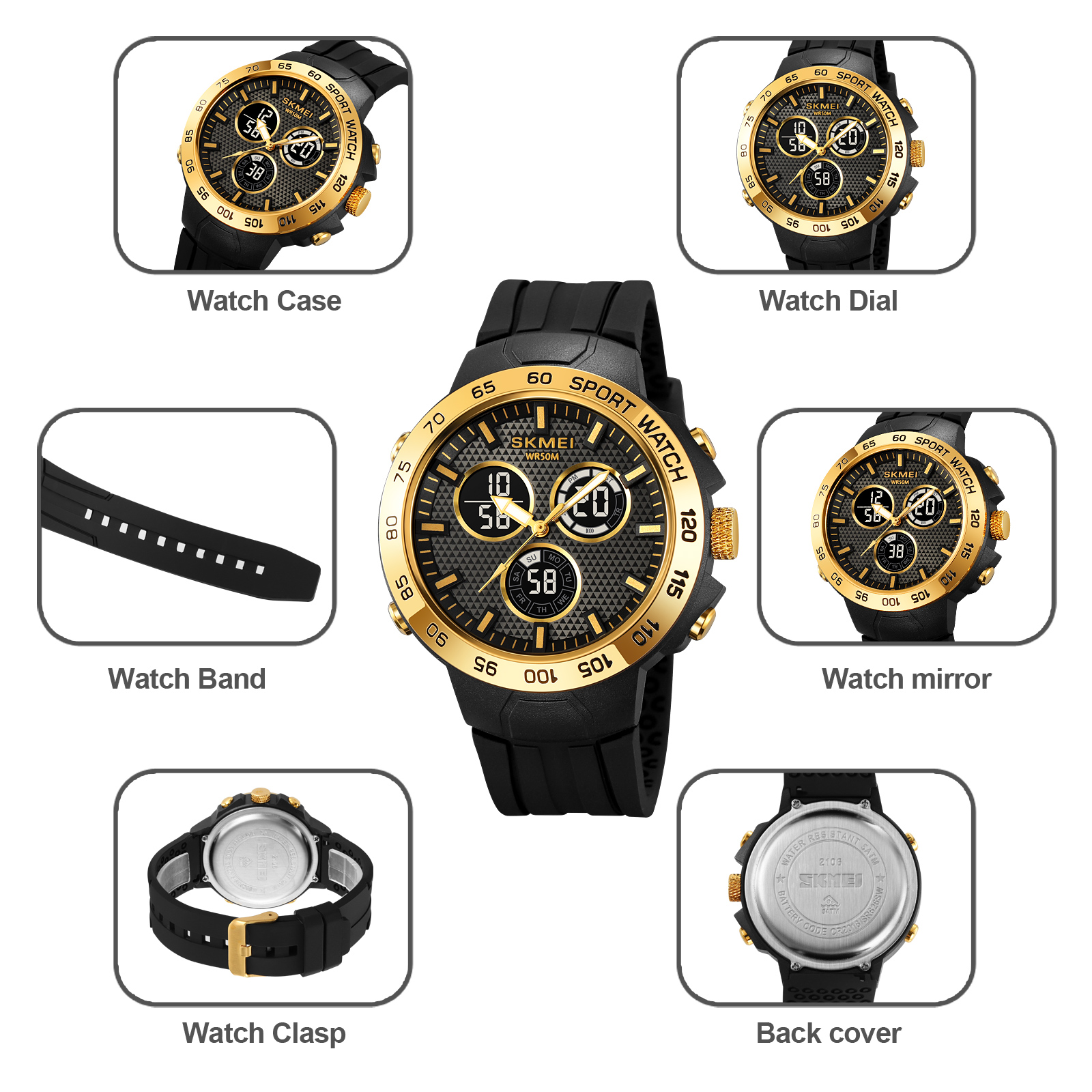 skmei 2106 new fashion sports watches
