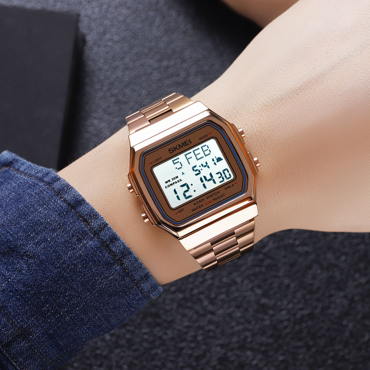 SKMEI 2113 AZAN DIGITAL WATCH