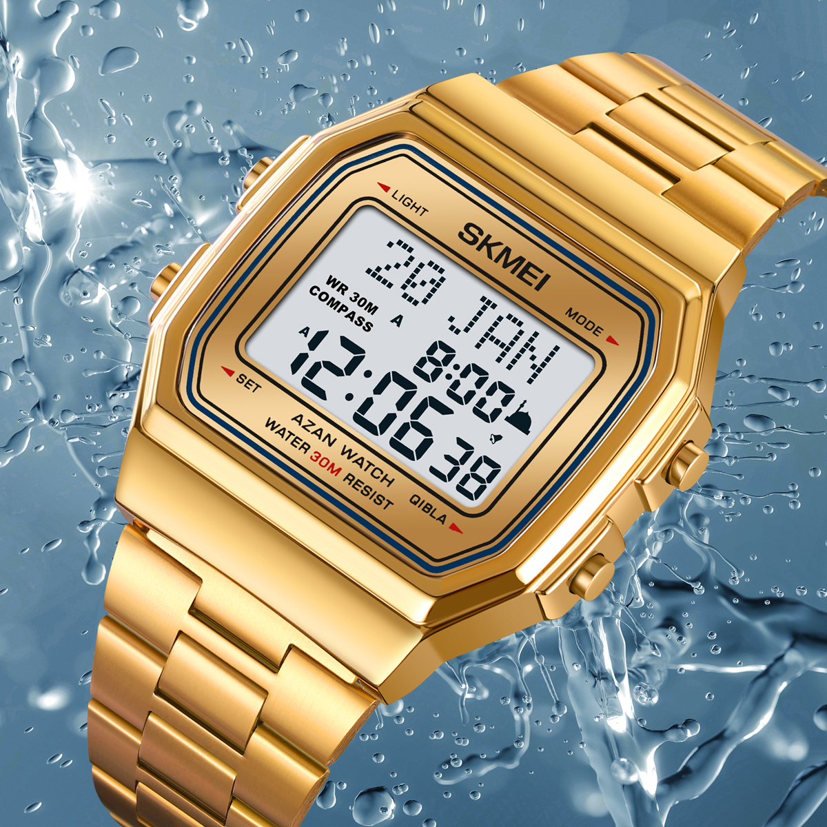 SKMEI 2113 AZAN DIGITAL WATCH