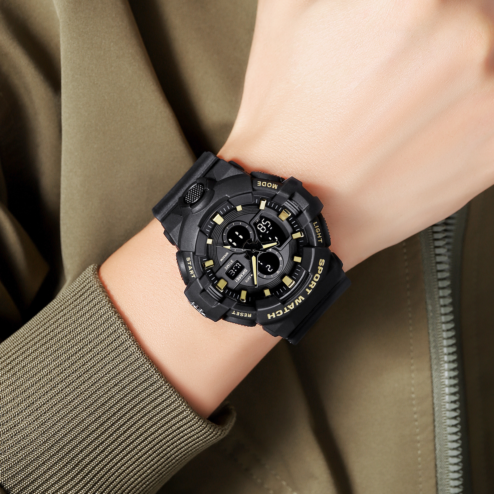 SKMEI 2117 DUAL TIME DISPLAY WATCH