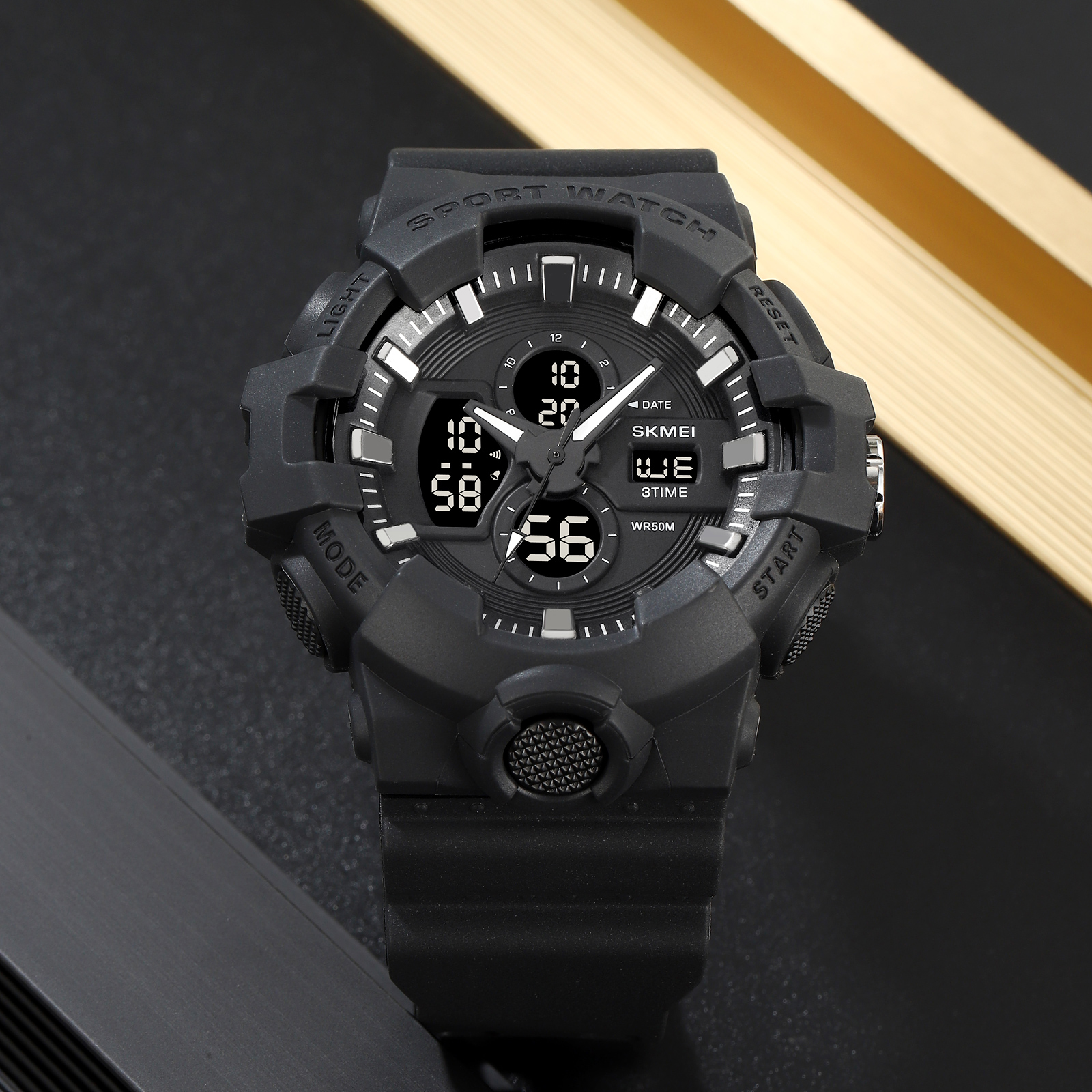 SKMEI 2117 DUAL TIME DISPLAY WATCH