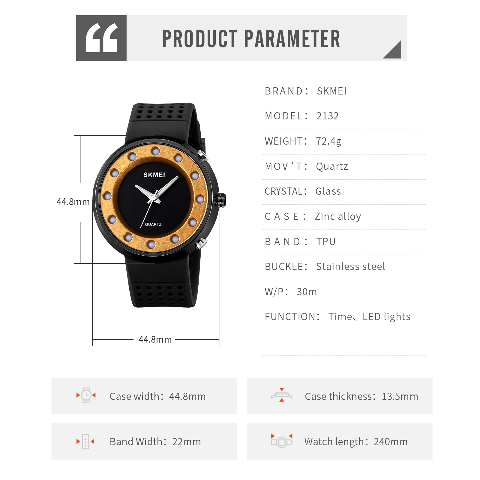 SKMEI 2132 new fashion watch