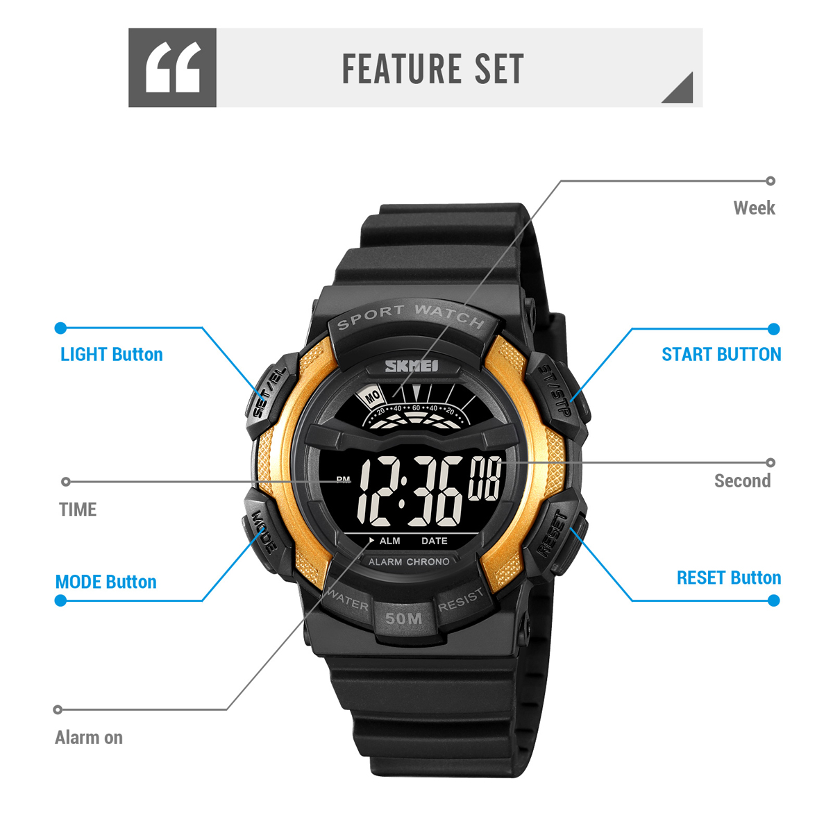 SKMEI 2153 Kids Digital Watch