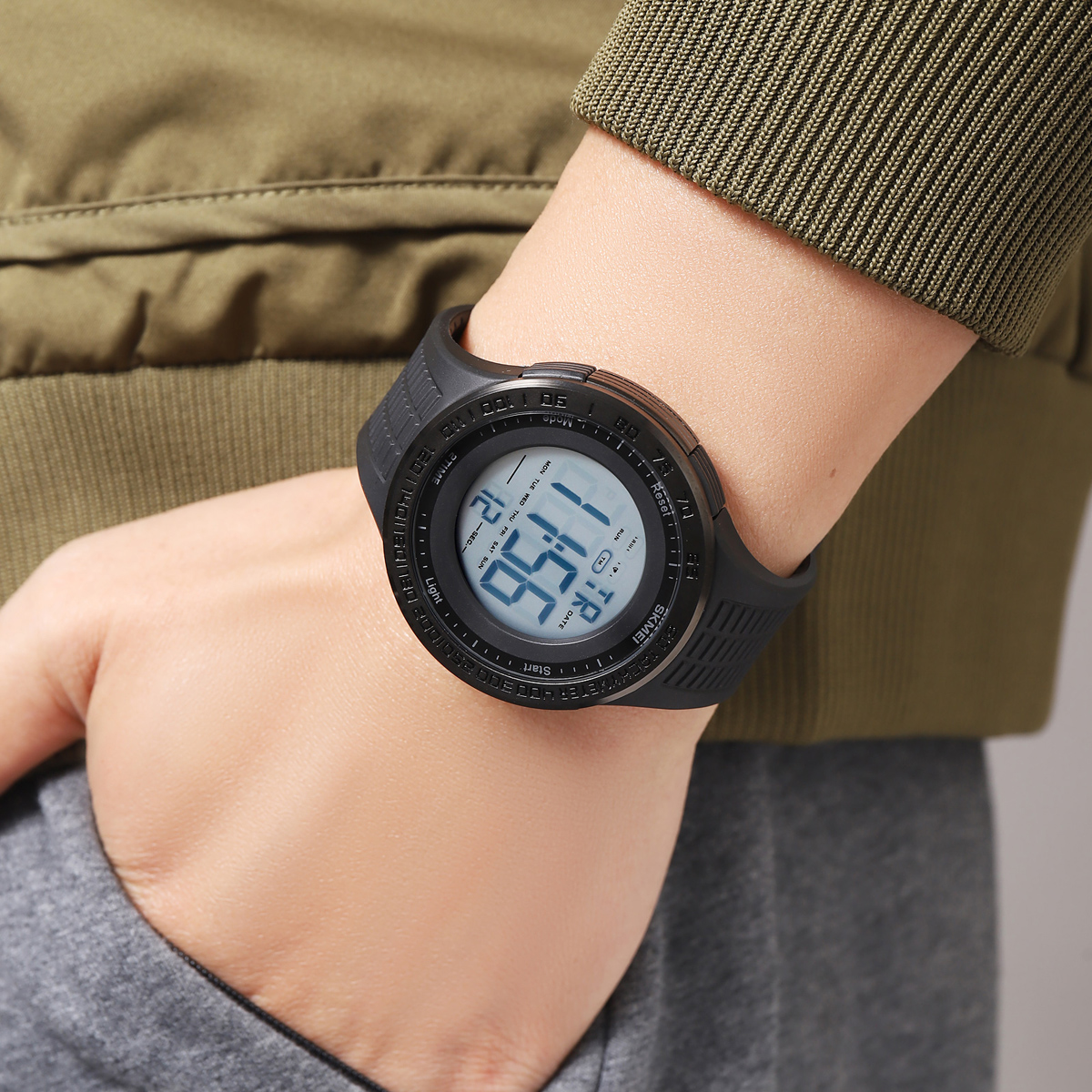 SKMEI 2155 LED Sport Watch Big Face Digital Watches