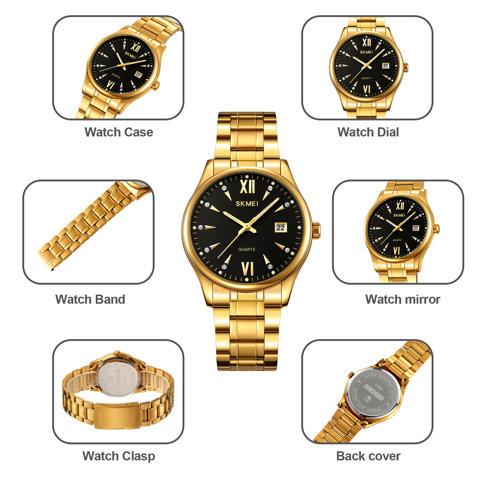 skmei 2158 men wristwatches