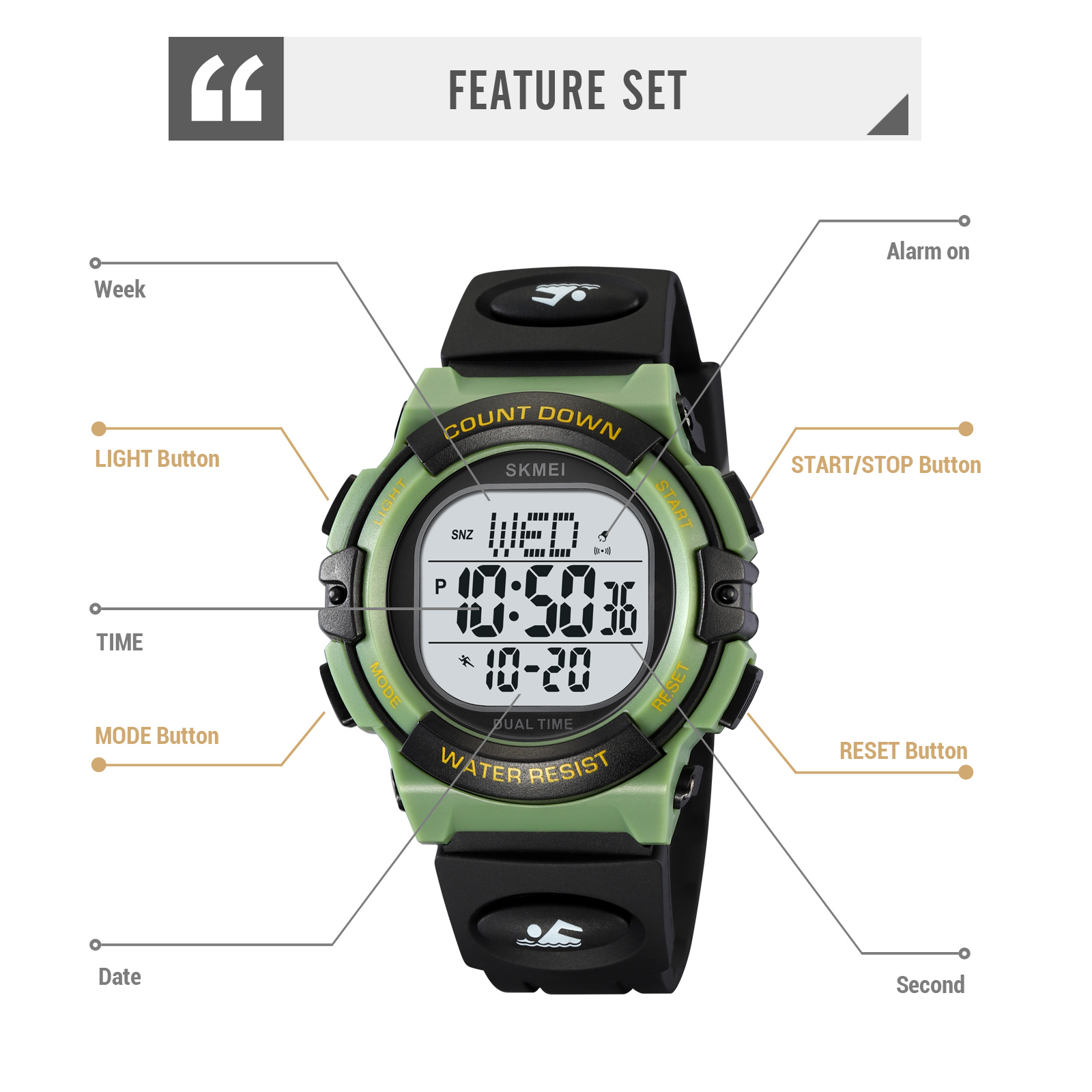 SKMEI 2164 DIGITAL WRISTWATCH