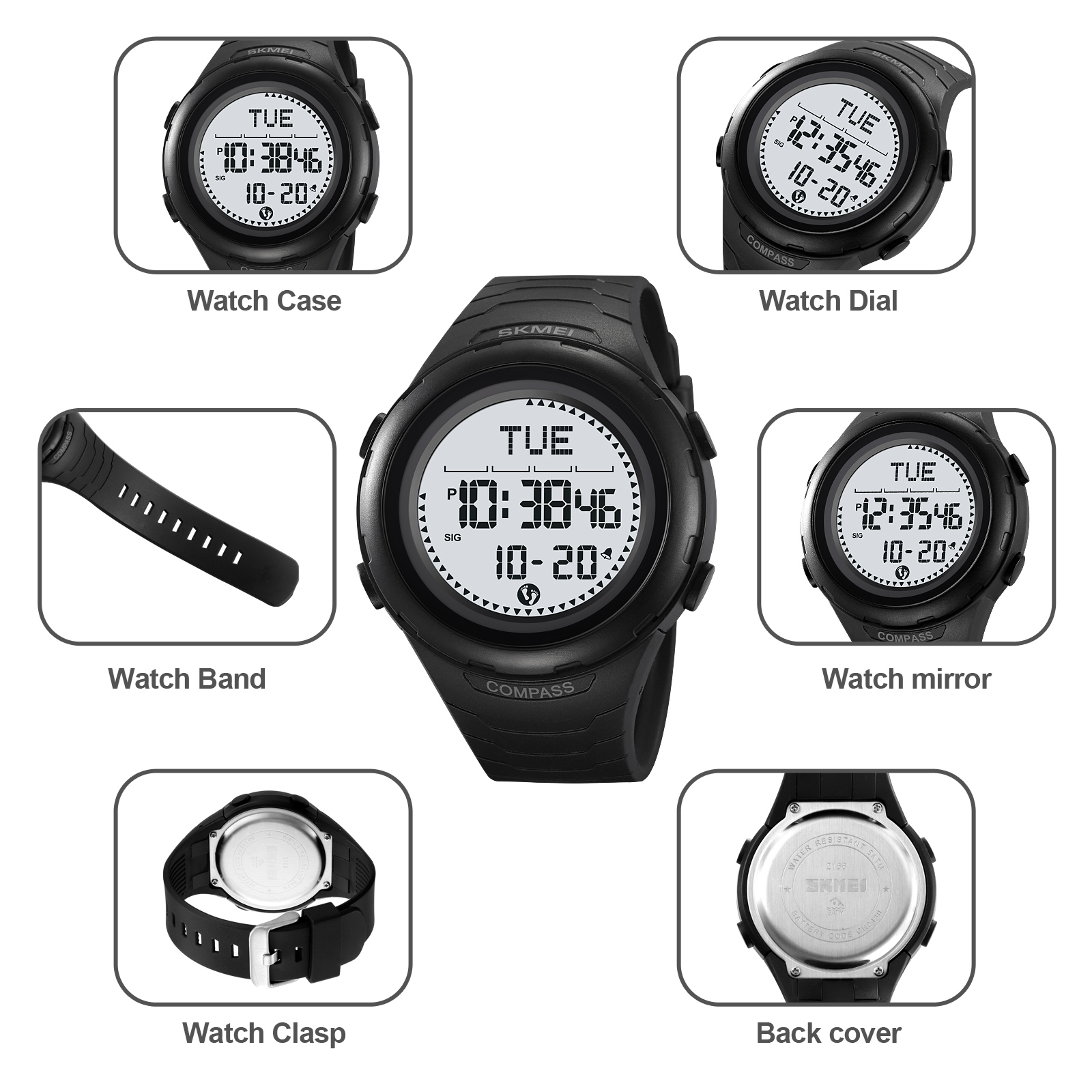 2166 skmei functional digital watch