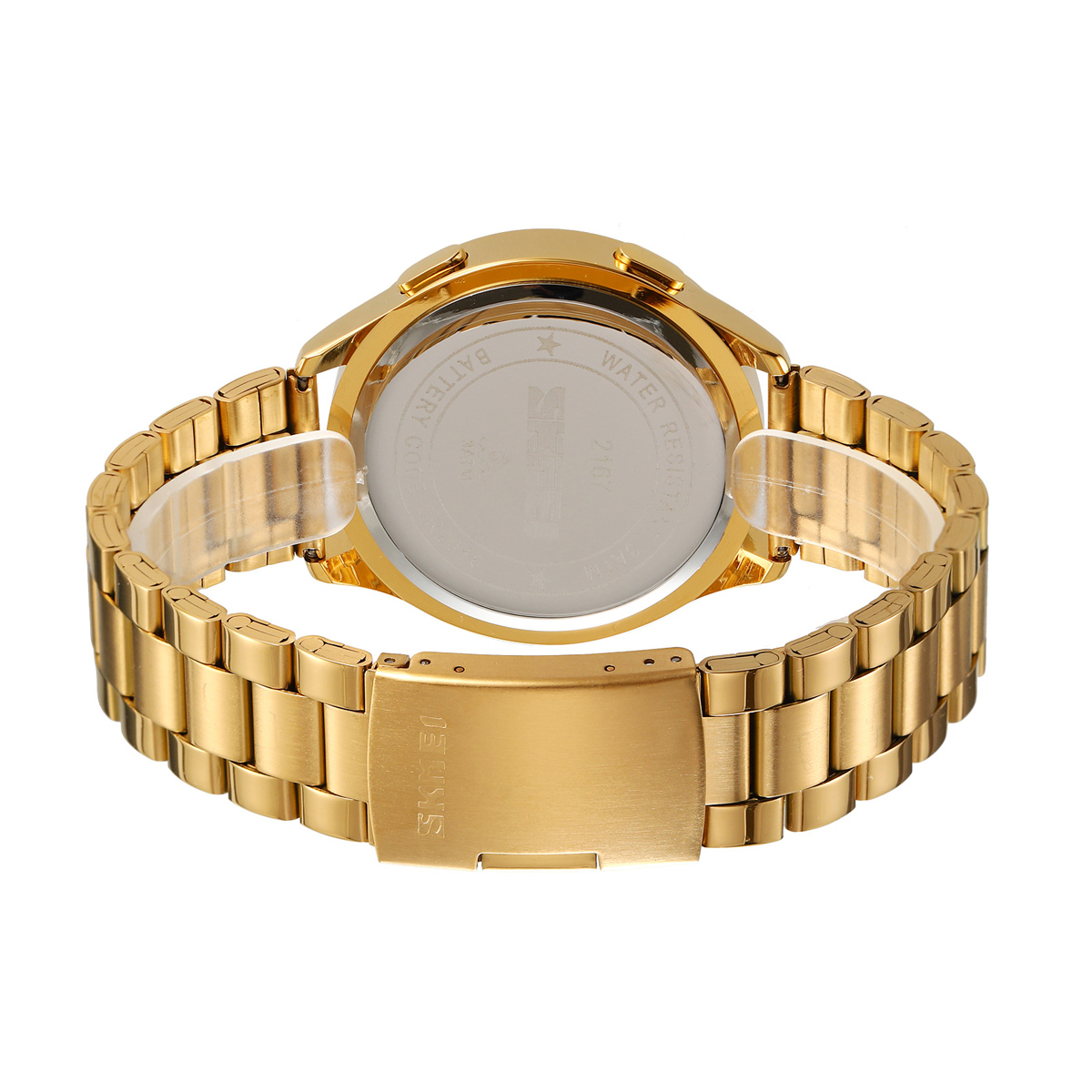 SKMEI 2167 STAINLESS STEEL BAND DIGITAL WATCH