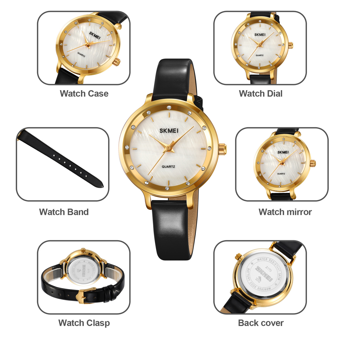 skmei 2170 lady quartz new watch