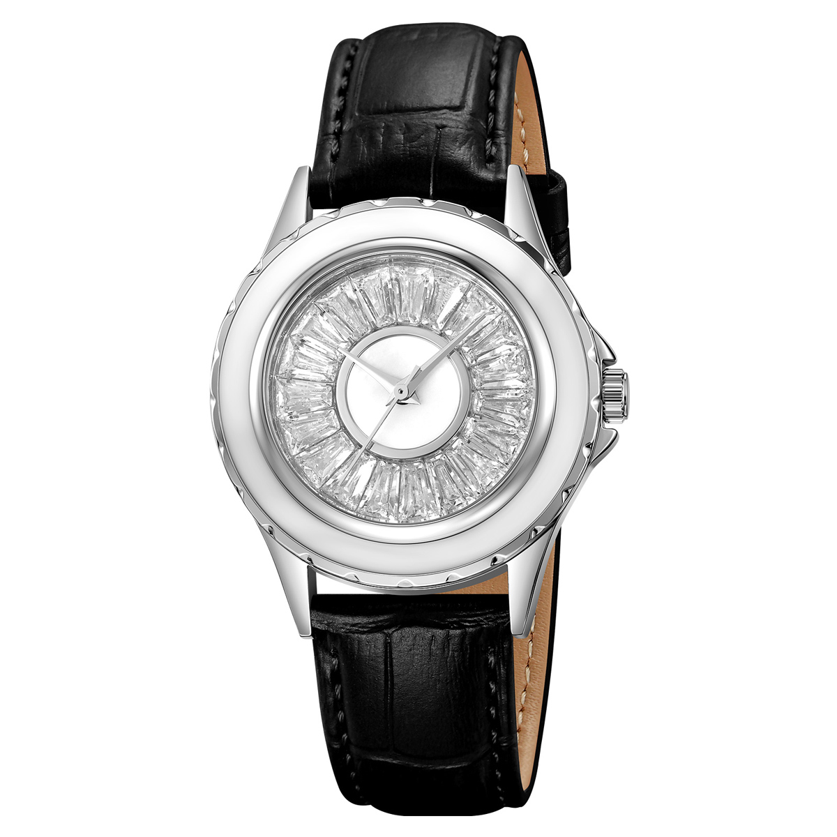 SKMEI 2172 Lady Fancy Leather Diamond Quartz Watches 