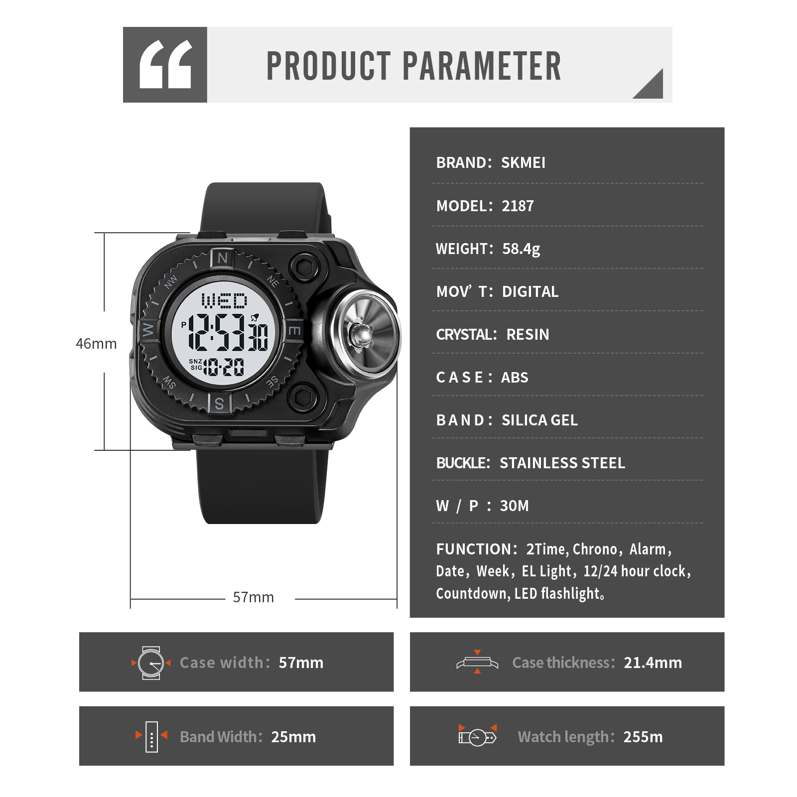 SKMEI WATCH 2187 