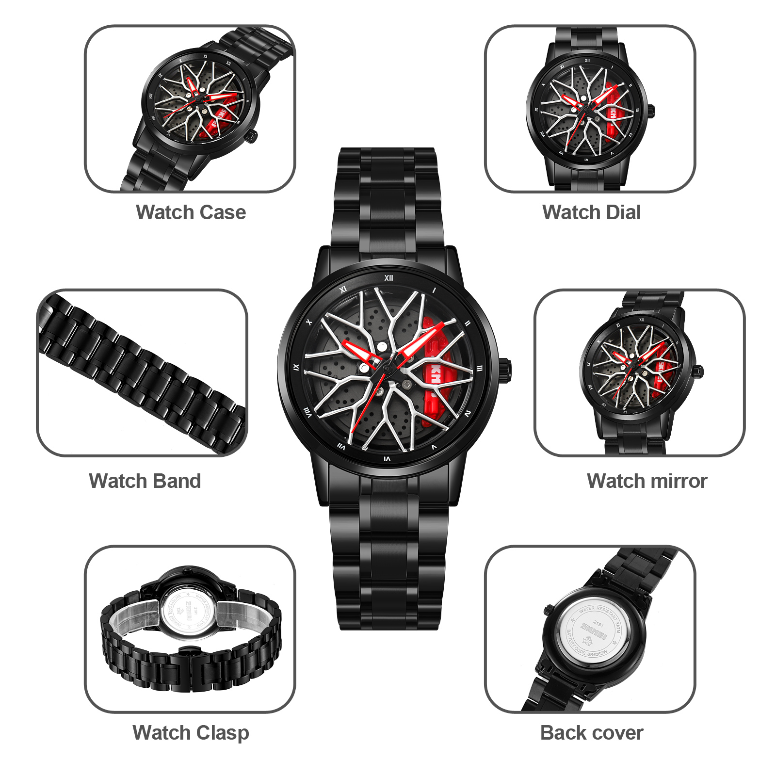 SKMEI 2191 quartz rim watch