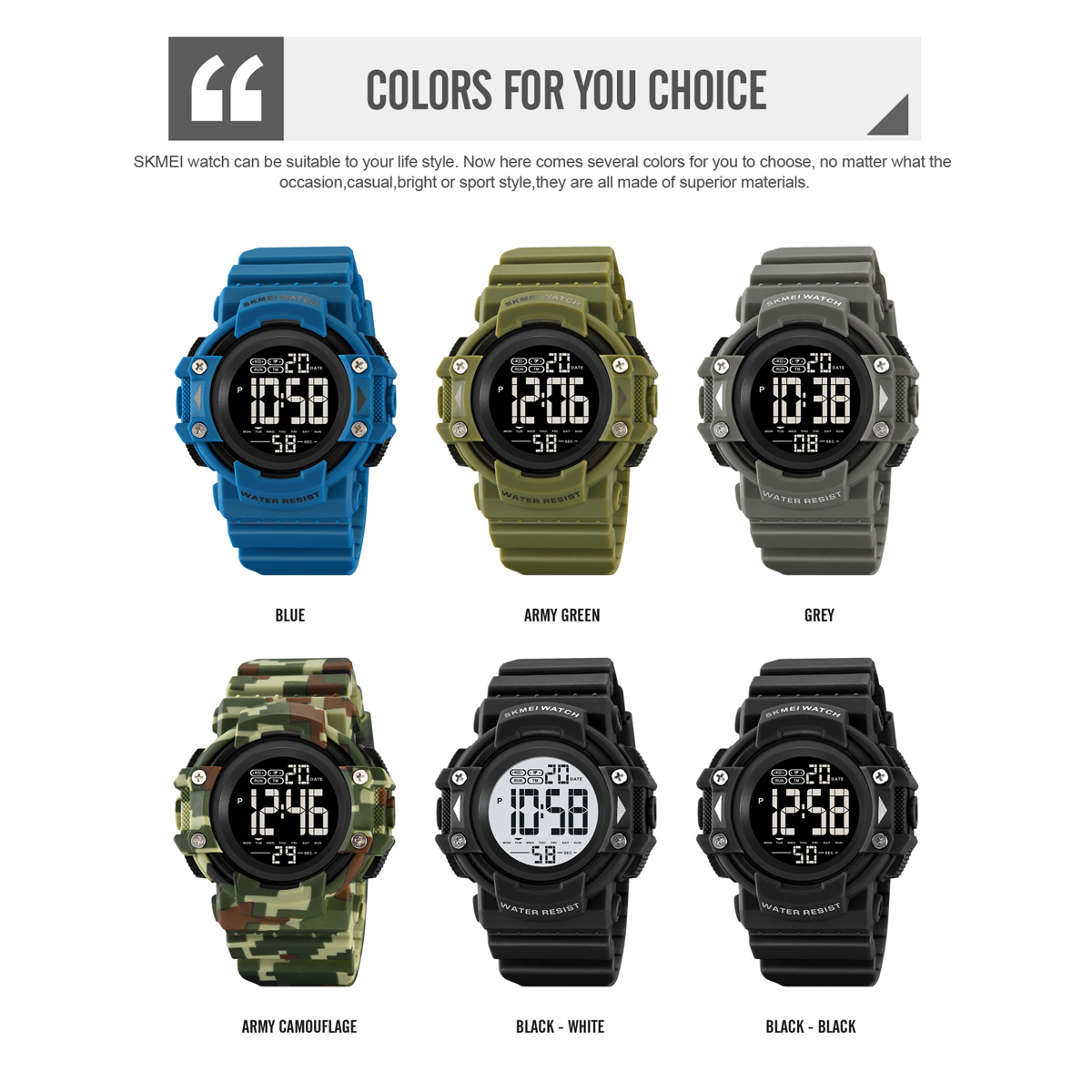 SKMEI 2195 DIGITAL Military watches