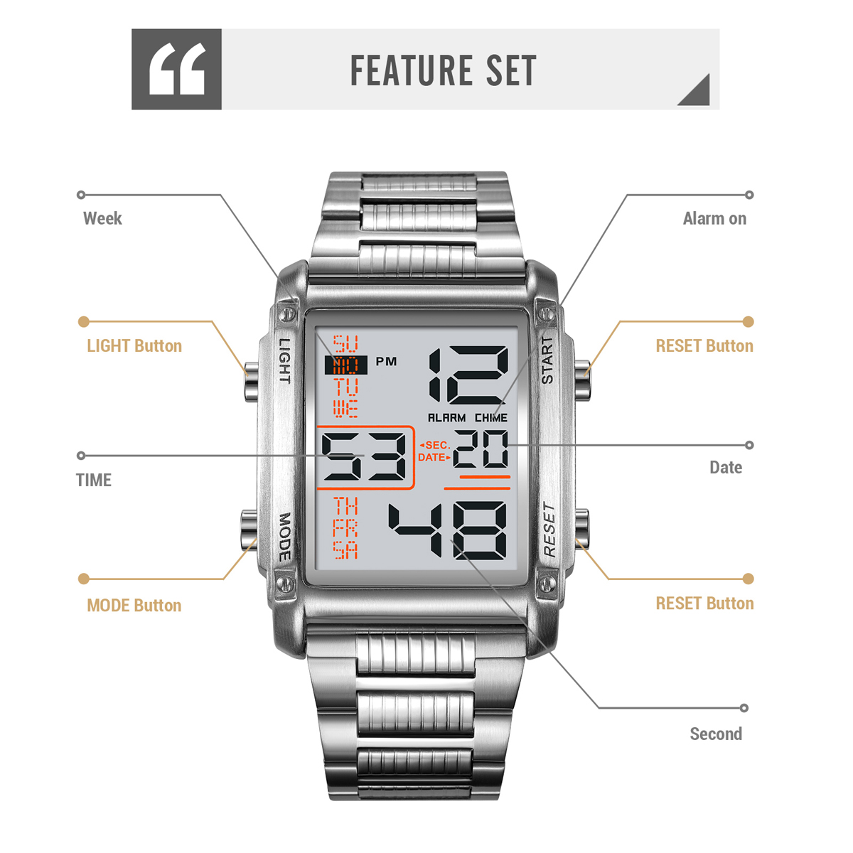 SKMEI 2206 NEW DIGITAL WATCH