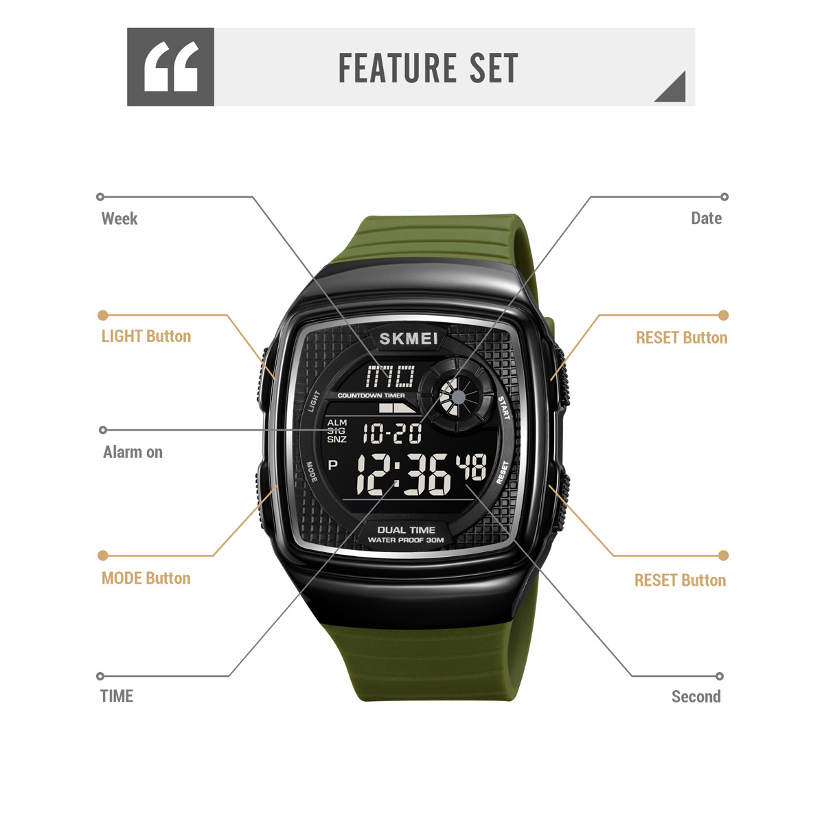 SKMEI 2208 NEW Electronic watch