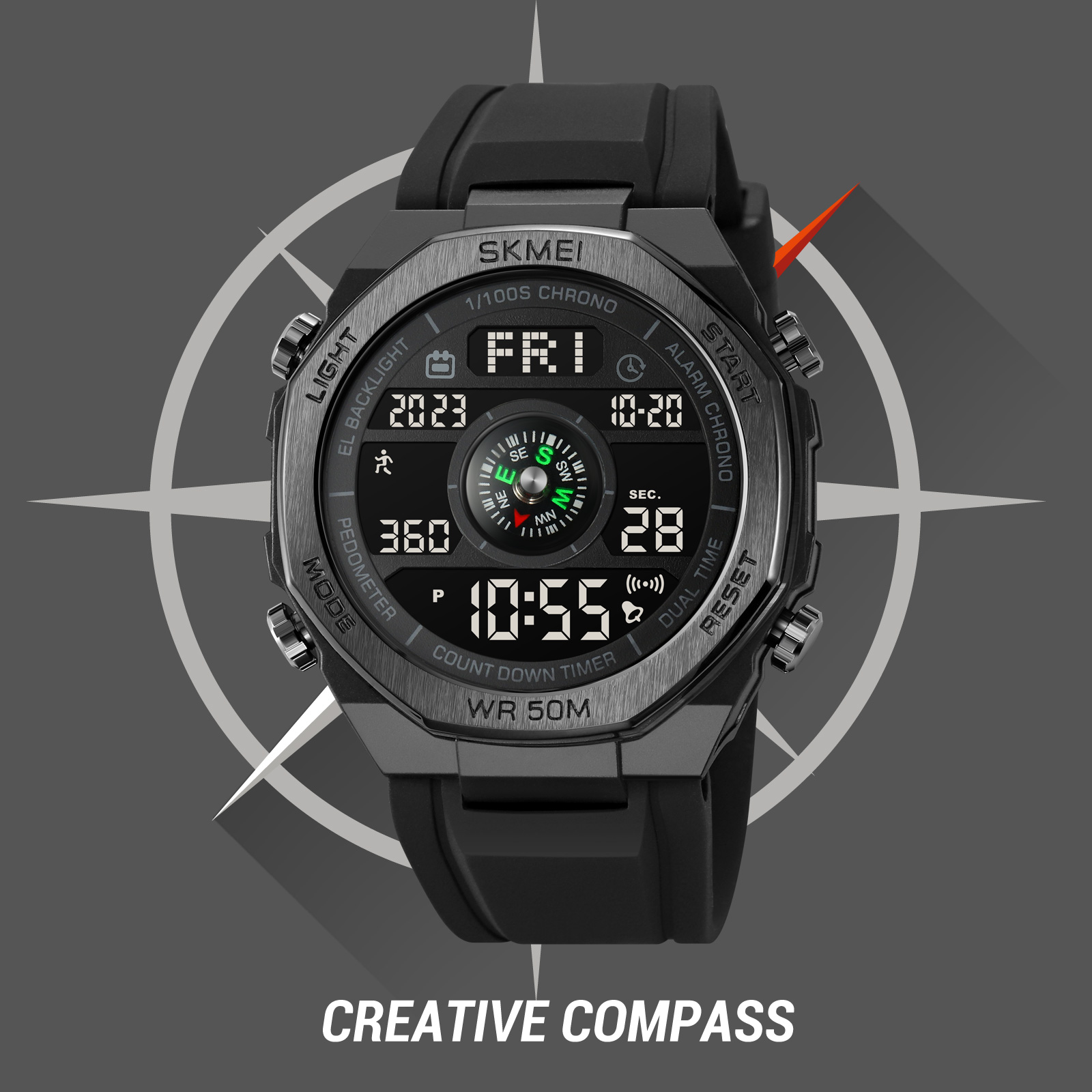 SKMEI 2209 Compass Watch