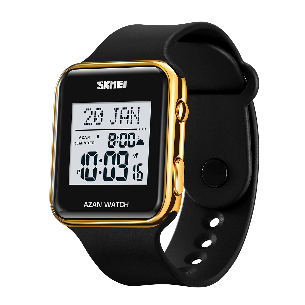 SKMEI 2211 square Sports Digital Oem logo Digital Muslim Prayer Watch