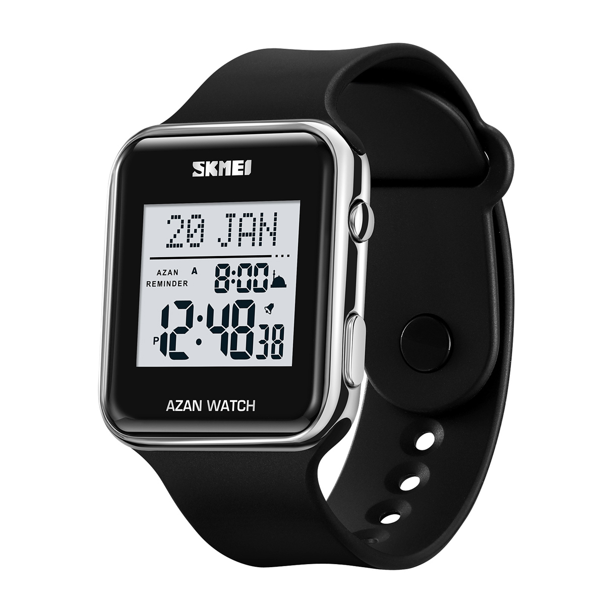 SKMEI 2211 square Sports Digital Oem logo Digital Muslim Prayer Watch