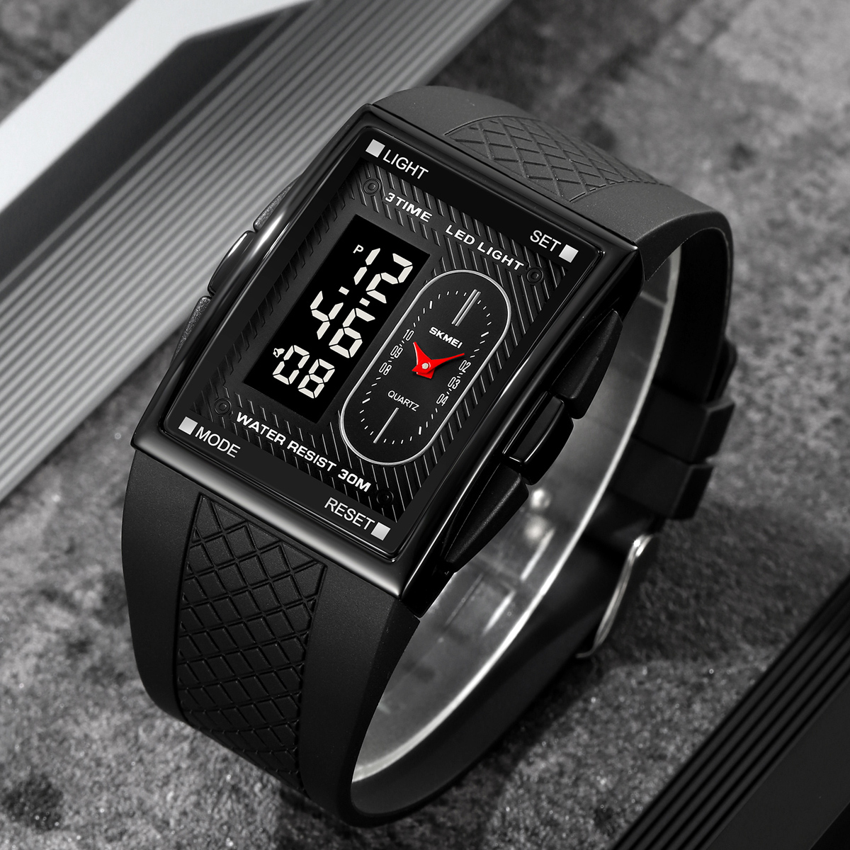 Skmei 2213 Outdoor Sports Square Men's Electronic Watch