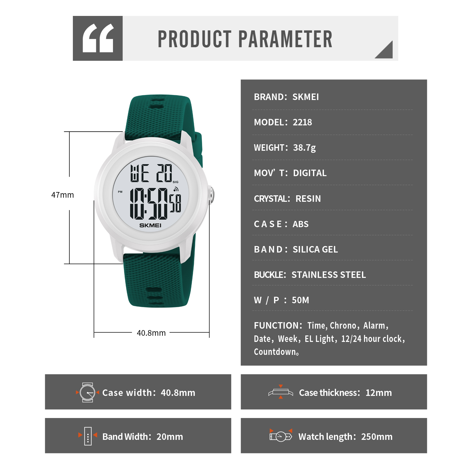 2218 skmei watch sports