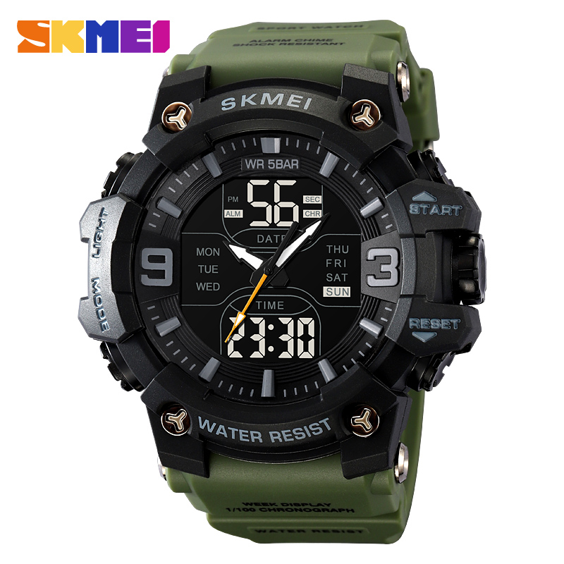 SKMEI 2222 ANALOGUE DIGITAL WATCH-Skmei Watch Manufacture Co.,Ltd