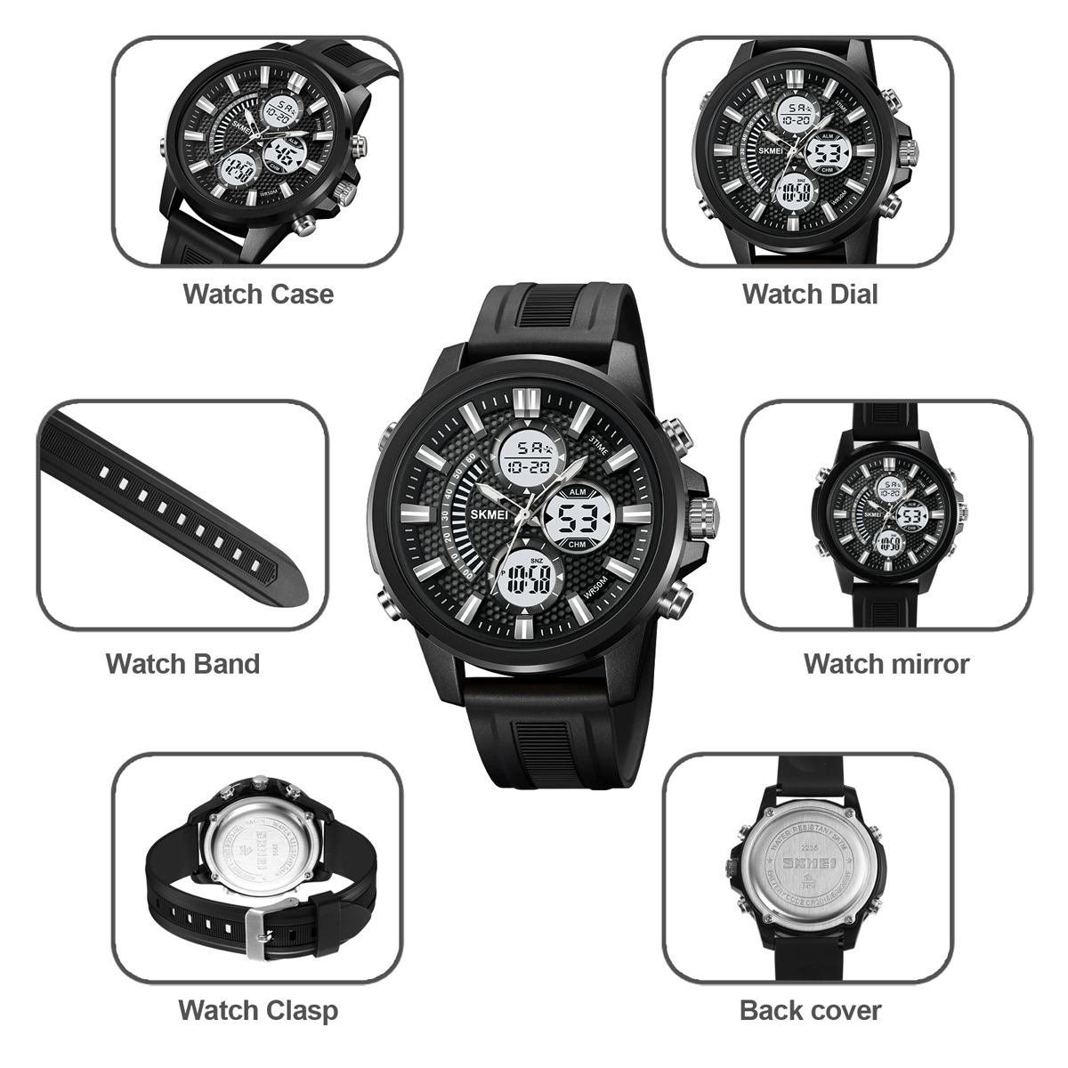skmei 2235 Dual display digital watch