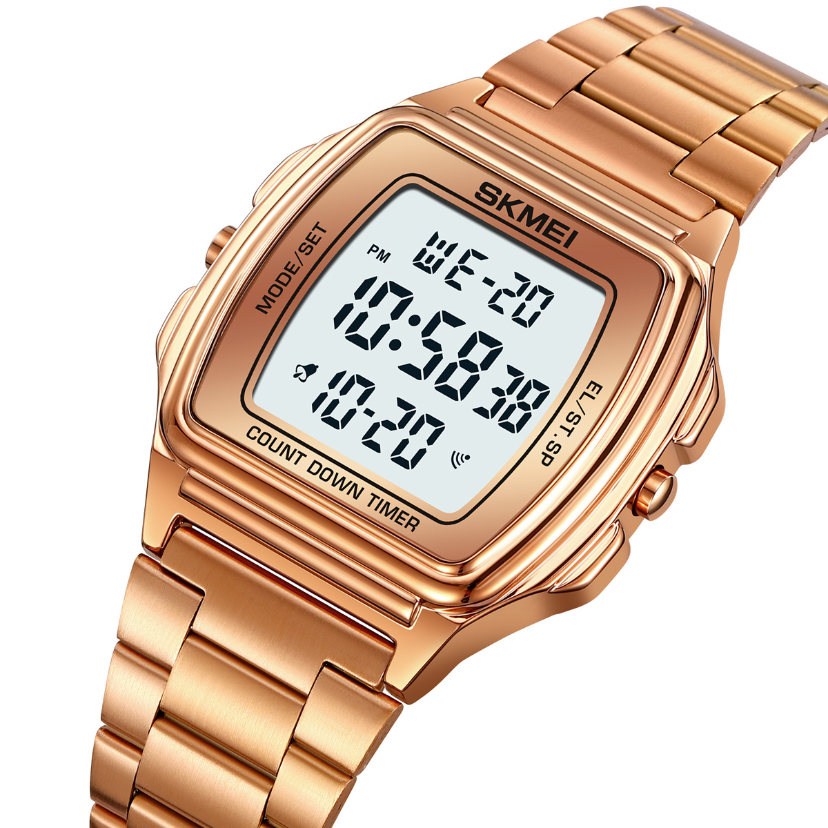 Men Digital Watch Skmei 2239 Stainless Steel Strap