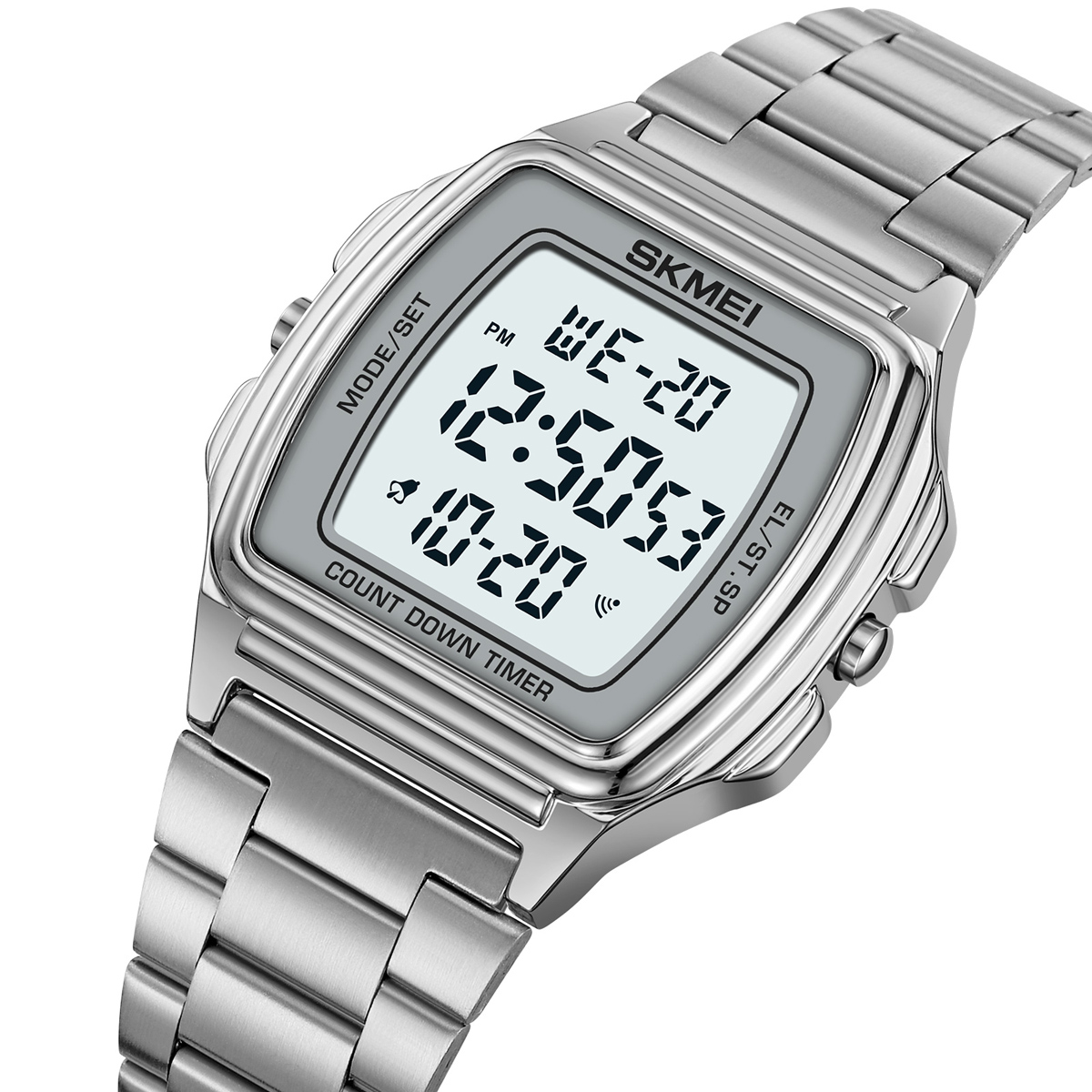 Men Digital Watch Skmei 2239 Stainless Steel Strap