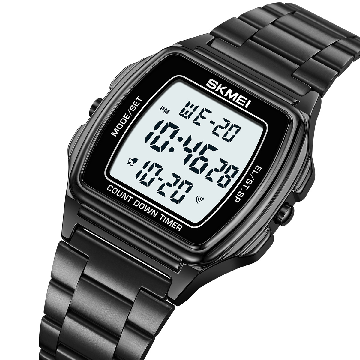 Men Digital Watch Skmei 2239 Stainless Steel Strap