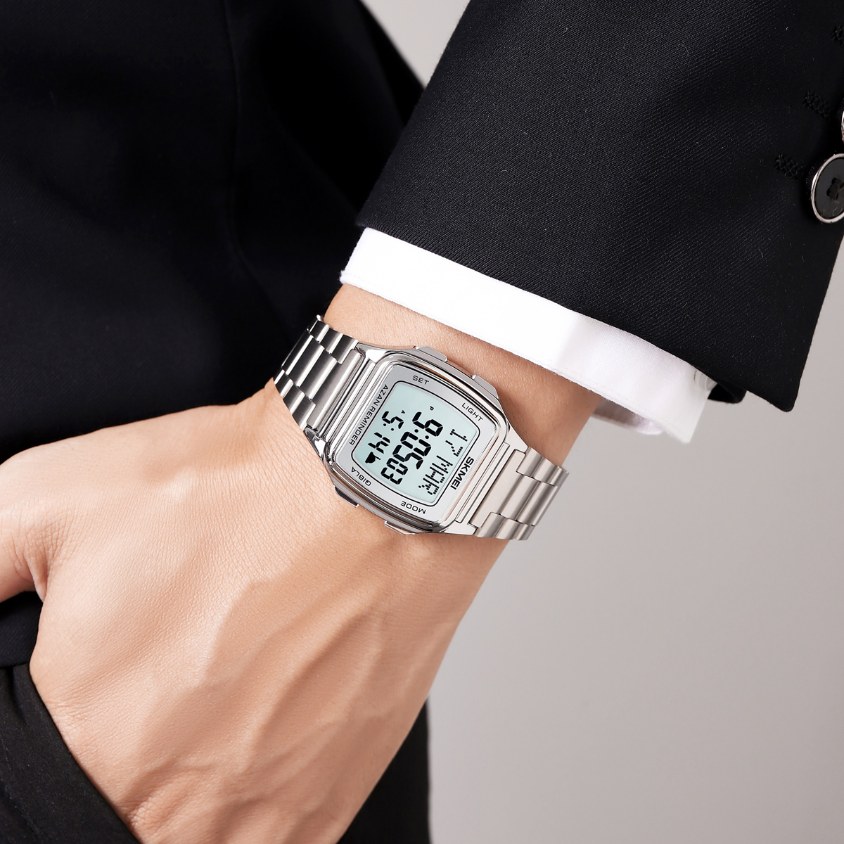 SKMEI 2240 Bookmark Qibla Direction Compass Watch