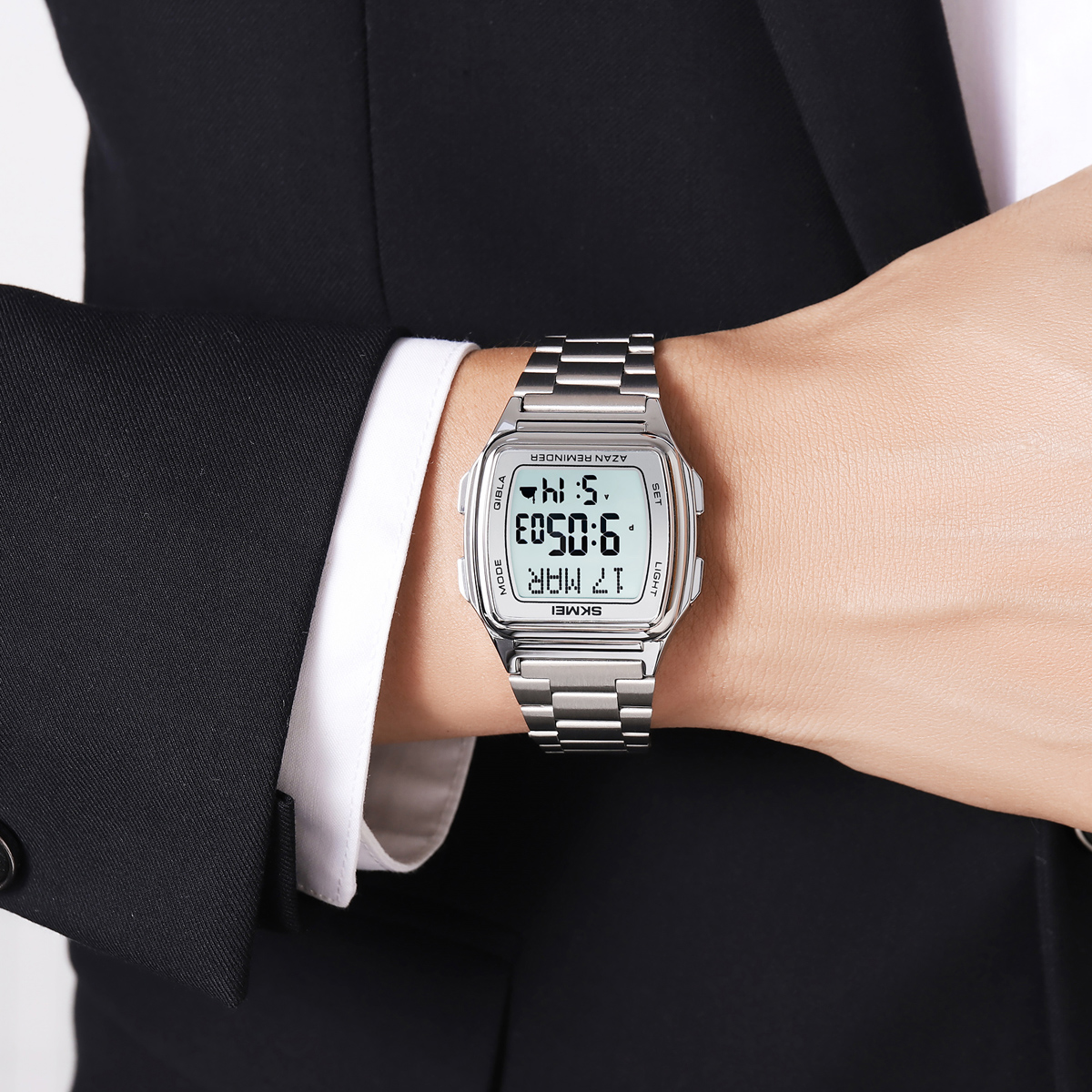 SKMEI 2240 Bookmark Qibla Direction Compass Watch